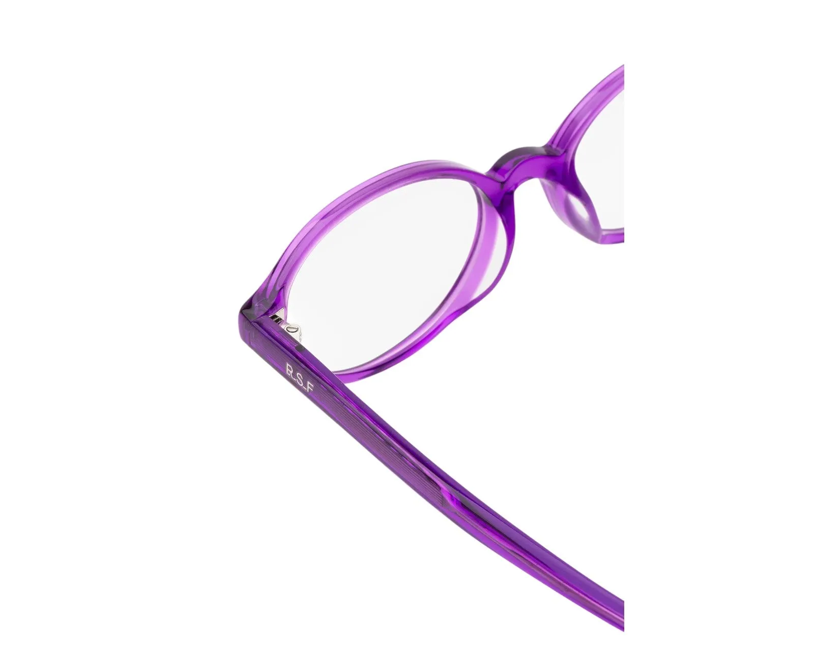 Retrosuperfuture X9Z NUMERO 04 LIGHT PURPLE Montature da vista Acetato Viola Rotonda - immagine 3
