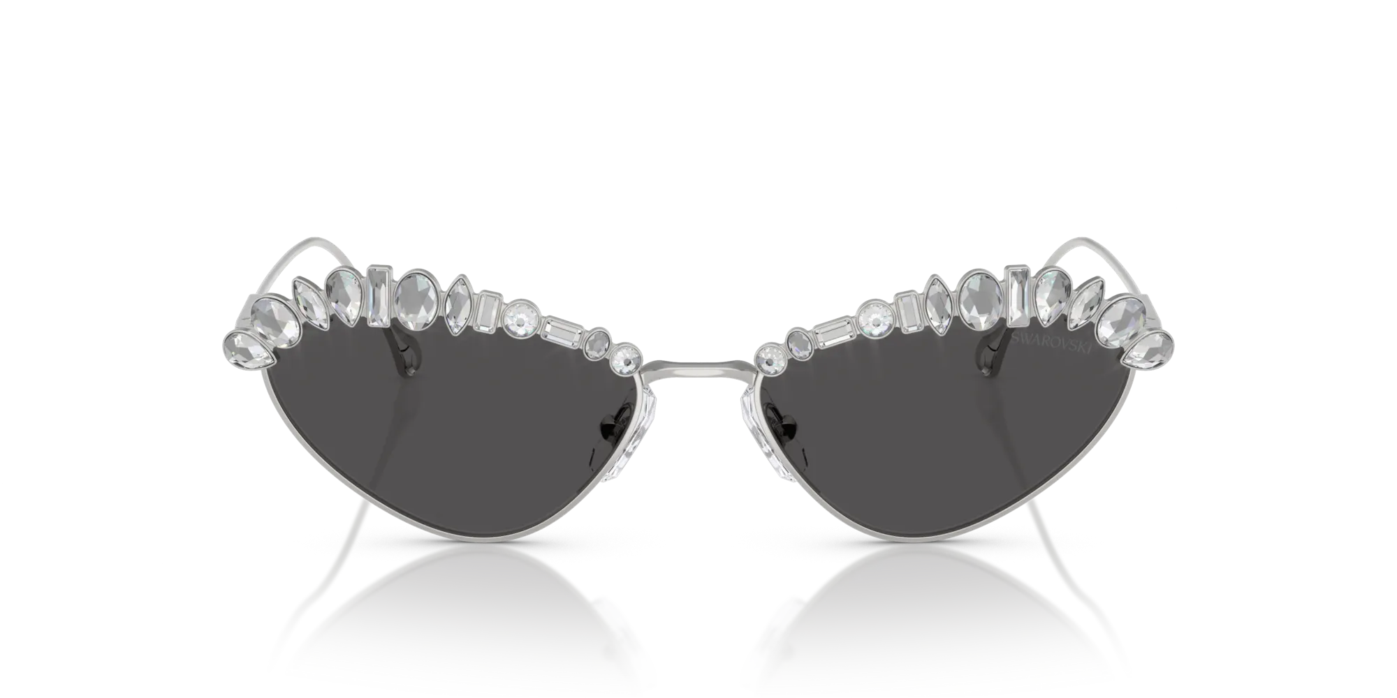 Swarovski SK7009 400187 Occhiali da sole Metallo Argento Grigio Geometrica Normale - immagine 3