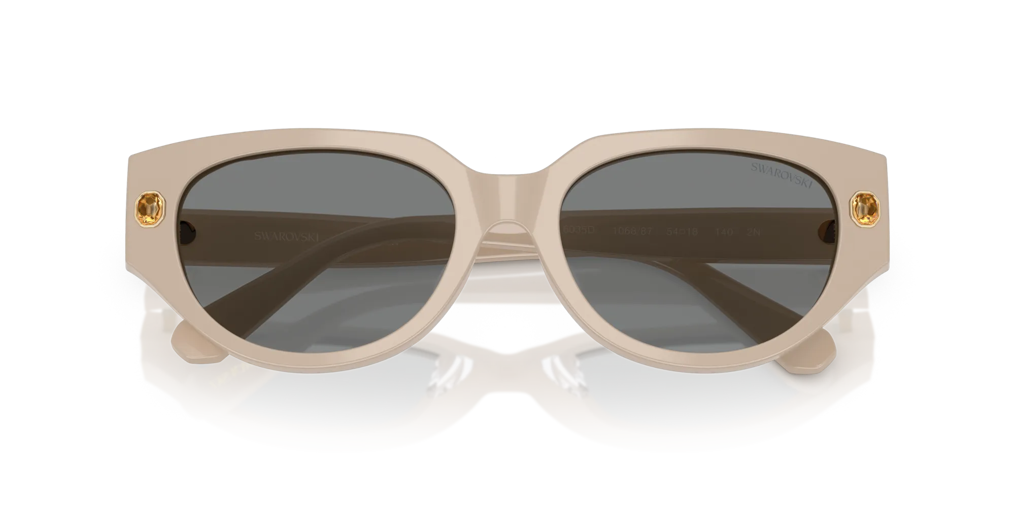 Swarovski SK6035D 106887 Occhiali da sole Acetato Rosa Grigio Farfalla Normale - immagine 2