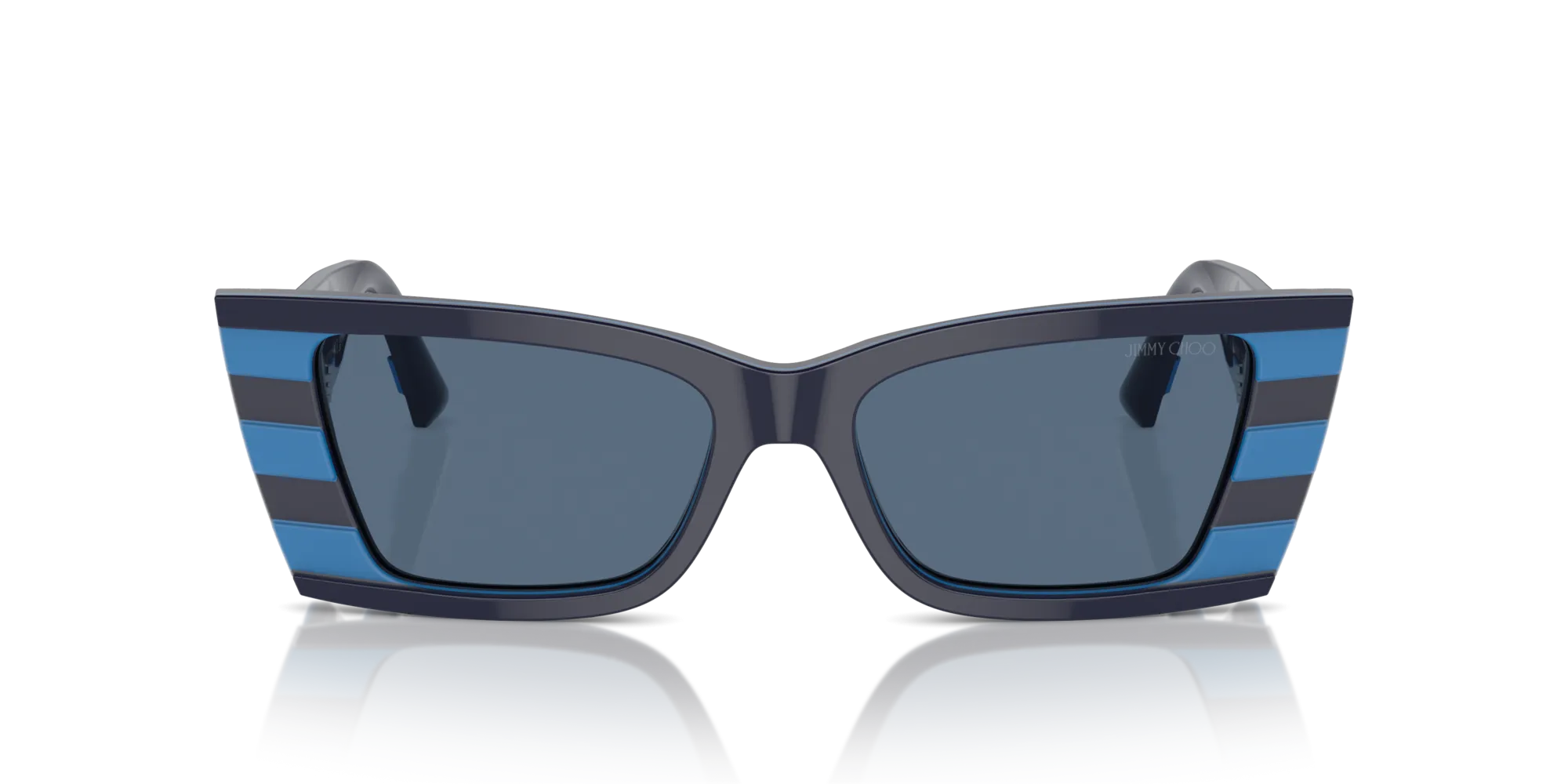 Jimmy Choo JC5009 503180 Occhiali da sole Acetato Blu Blu Squadrata Normale - immagine 4
