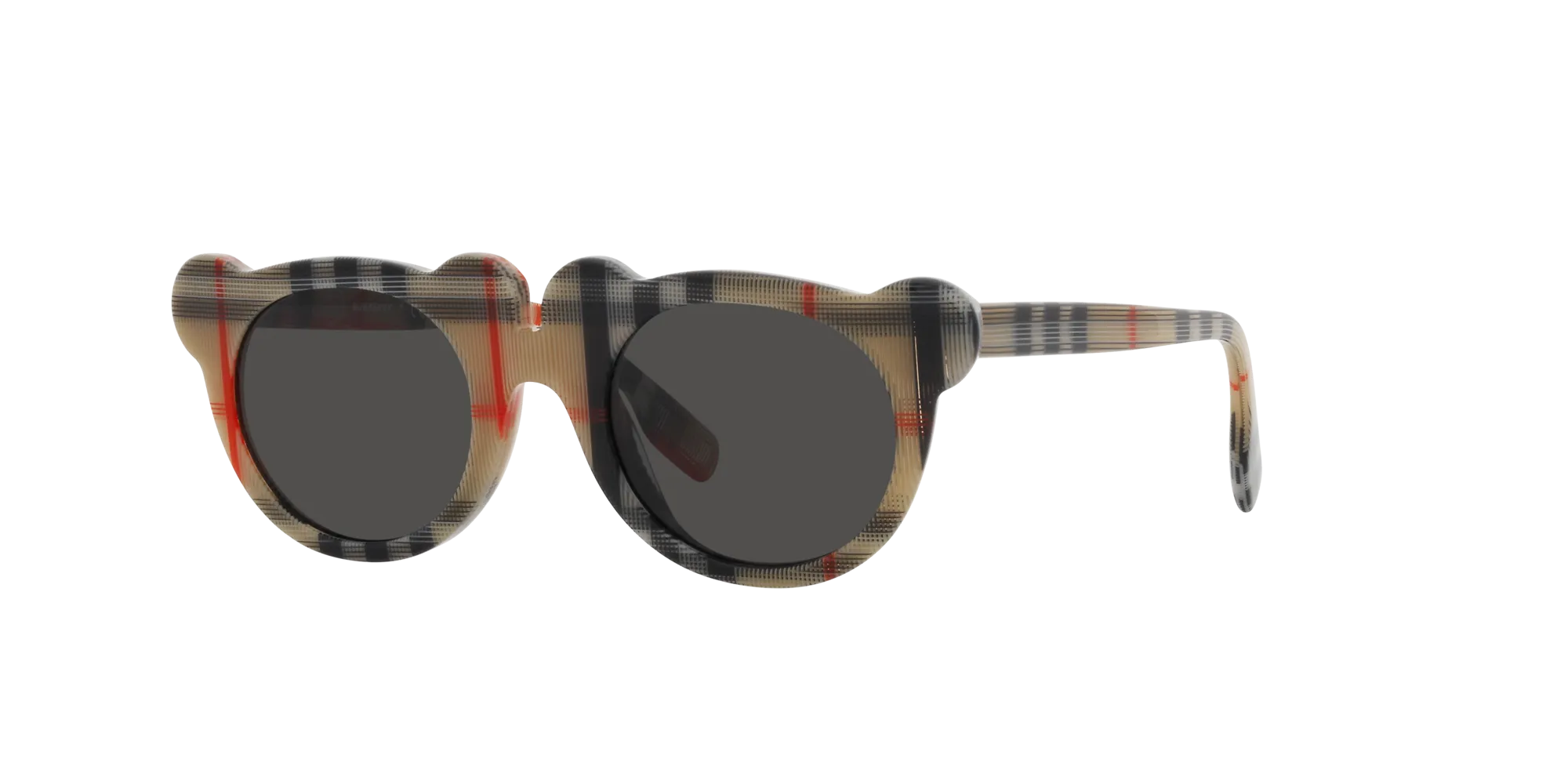Burberry JB4355 377887 Occhiali da sole Acetato Marrone Grigio Rotonda Normale - immagine 3