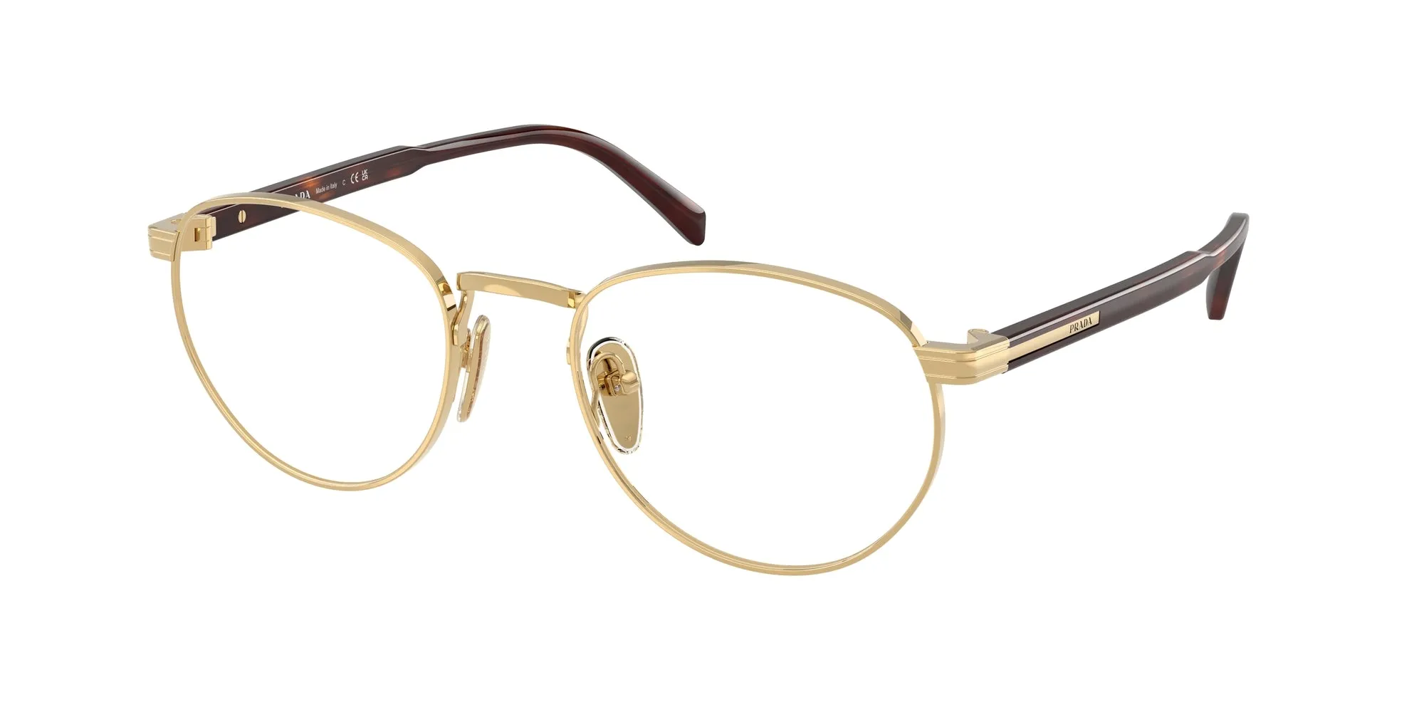Prada PR B52V 5AK1O1 Montature da vista Metallo Oro Pantos Normale - immagine 1