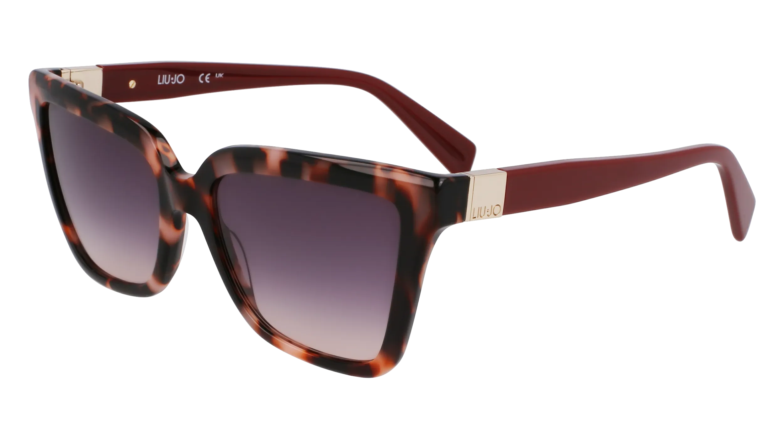 Liu Jo LJ803S 658 Occhiali da sole Acetato Rosa Squadrata Normale - immagine 1