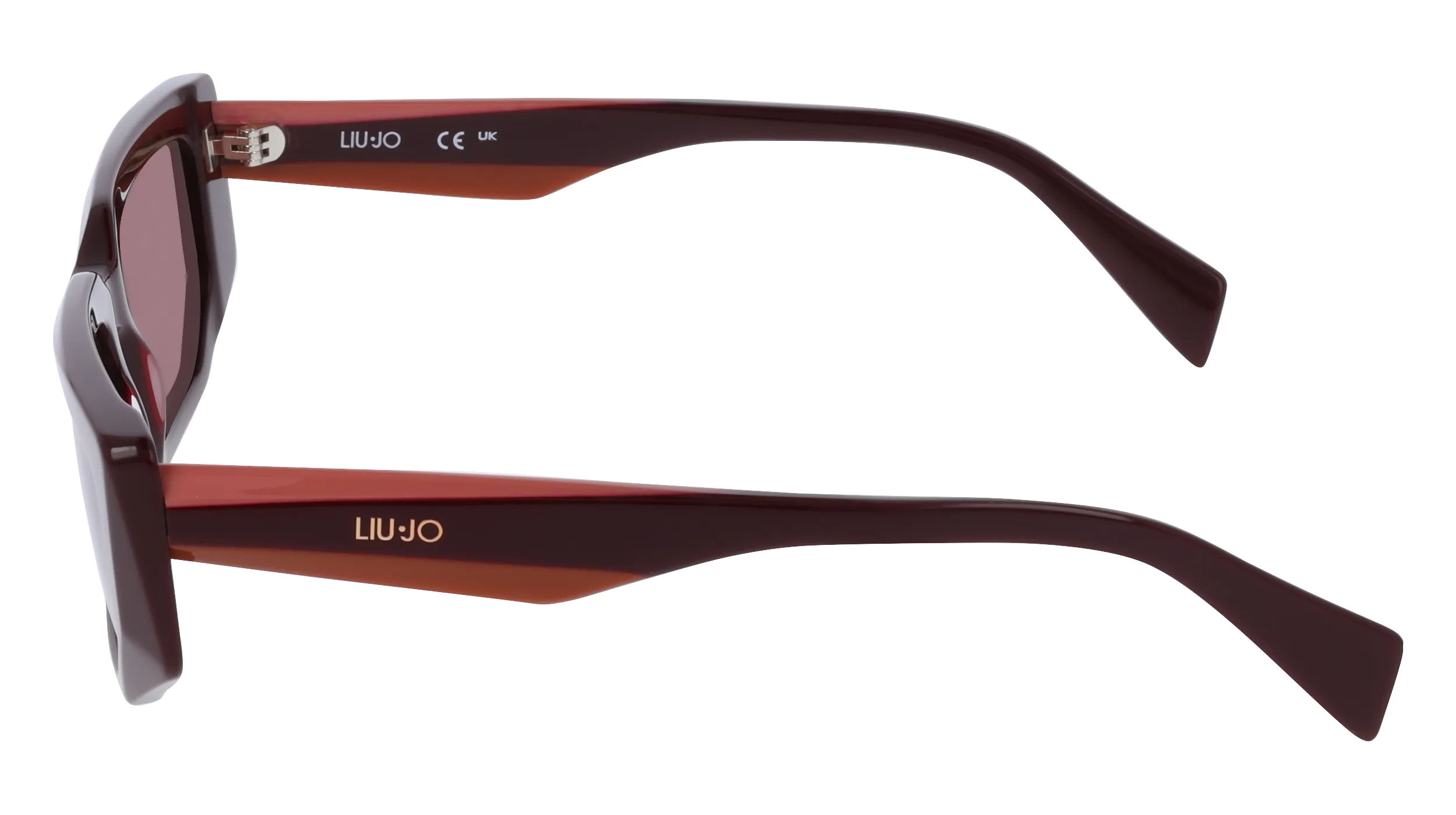 Liu Jo LJ812S 601 Occhiali da sole Acetato Bordeaux Rosso Squadrata Normale - immagine 3