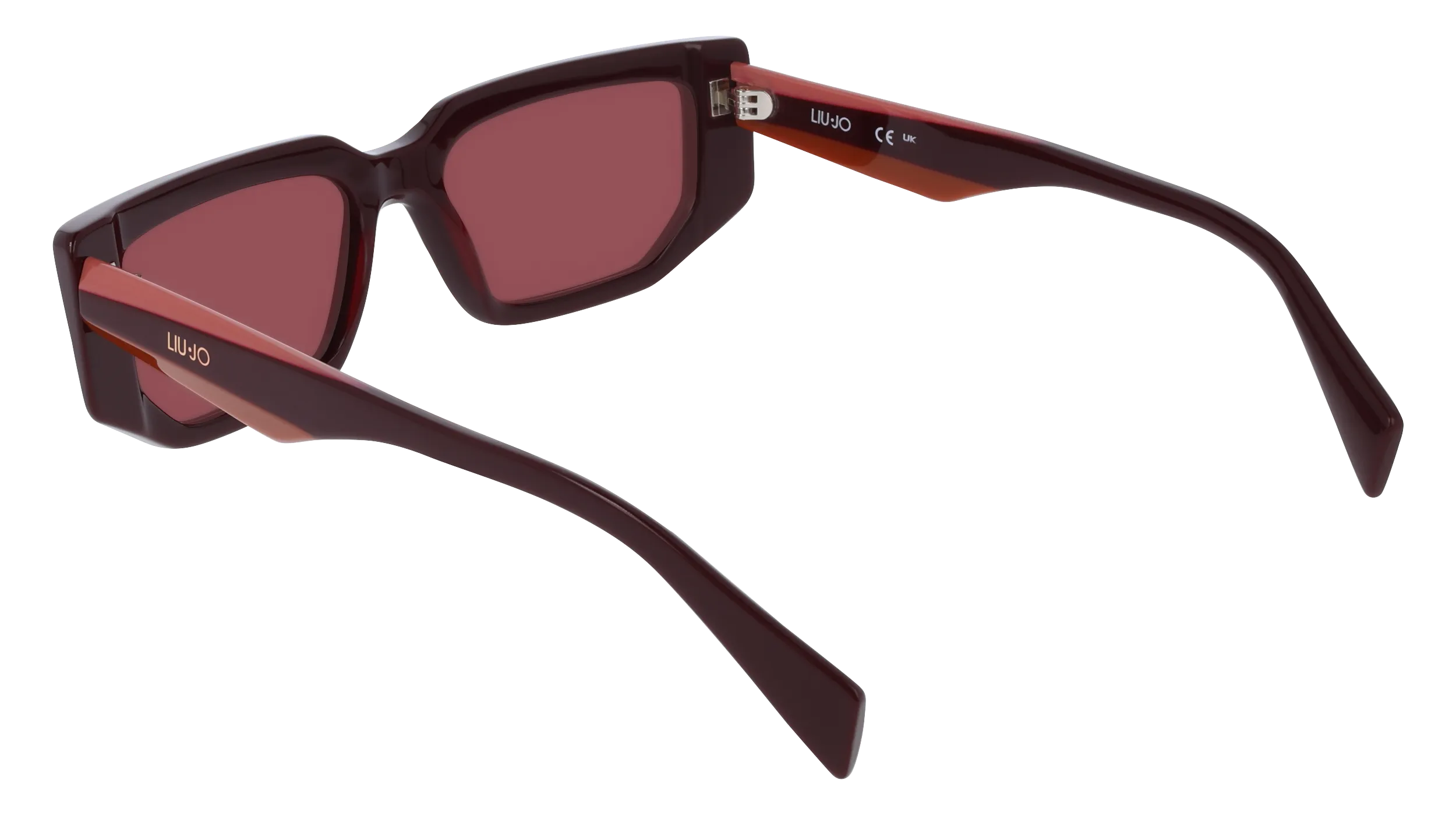Liu Jo LJ812S 601 Occhiali da sole Acetato Bordeaux Rosso Squadrata Normale - immagine 4