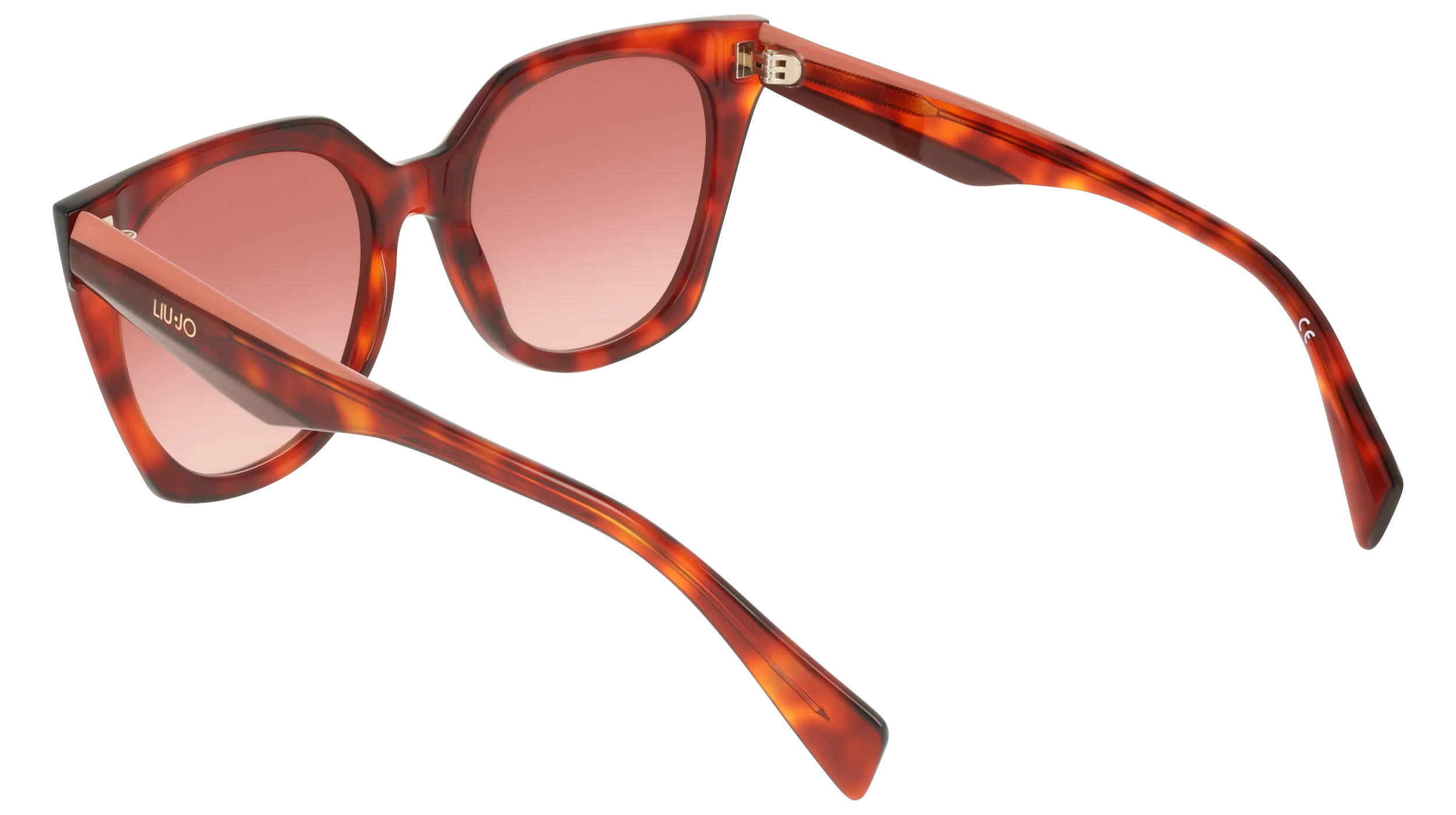 Liu Jo LJ813S 640 Occhiali da sole Acetato Rosso Squadrata Normale - immagine 4