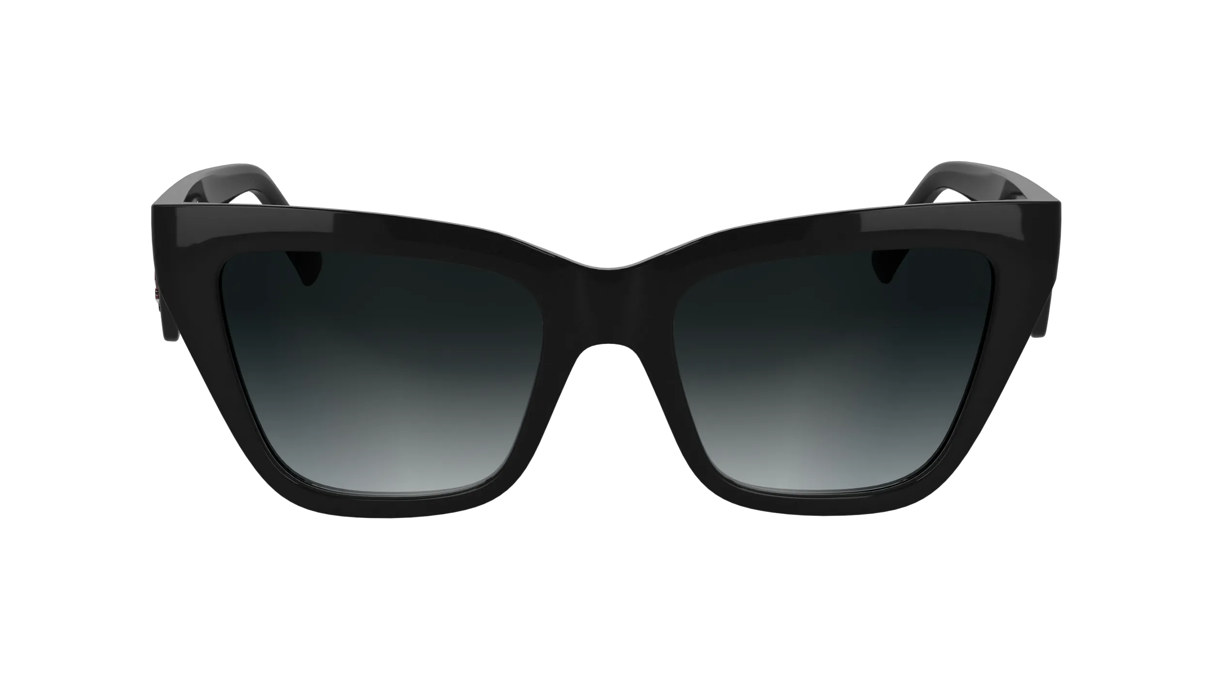 Karl Lagerfeld KL6184S 001 Occhiali da sole Iniettato Nero Squadrata Normale - immagine 2