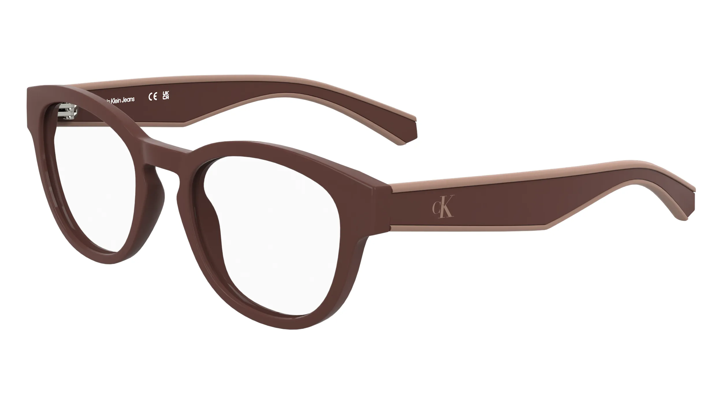 Calvin Klein Junior Calvin Klein CKJ25303 605 Montature da vista bambino Bio-iniettato Bordeaux Rotonda Normale - immagine 1