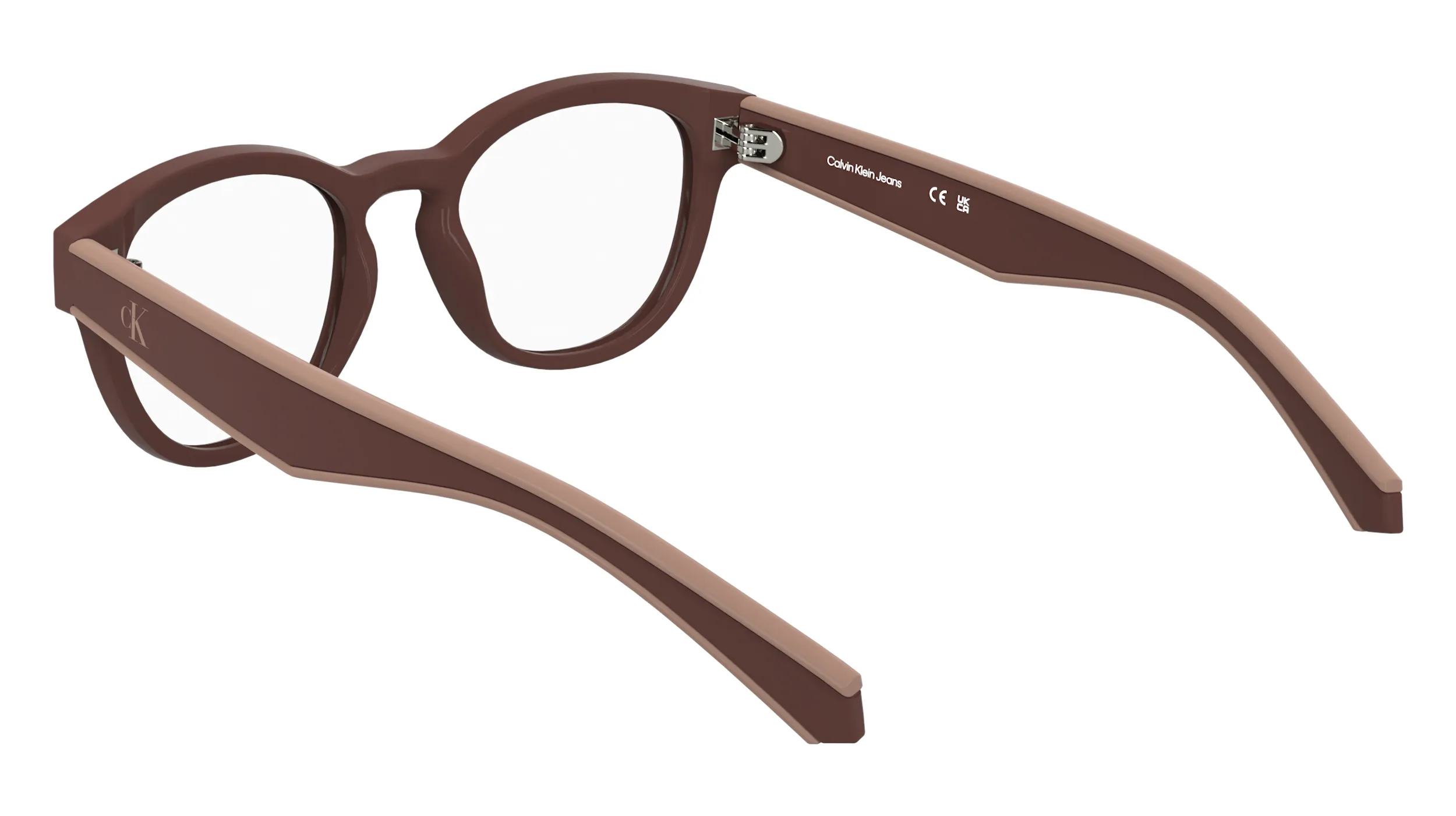 Calvin Klein Junior Calvin Klein CKJ25303 605 Montature da vista bambino Bio-iniettato Bordeaux Rotonda Normale - immagine 4