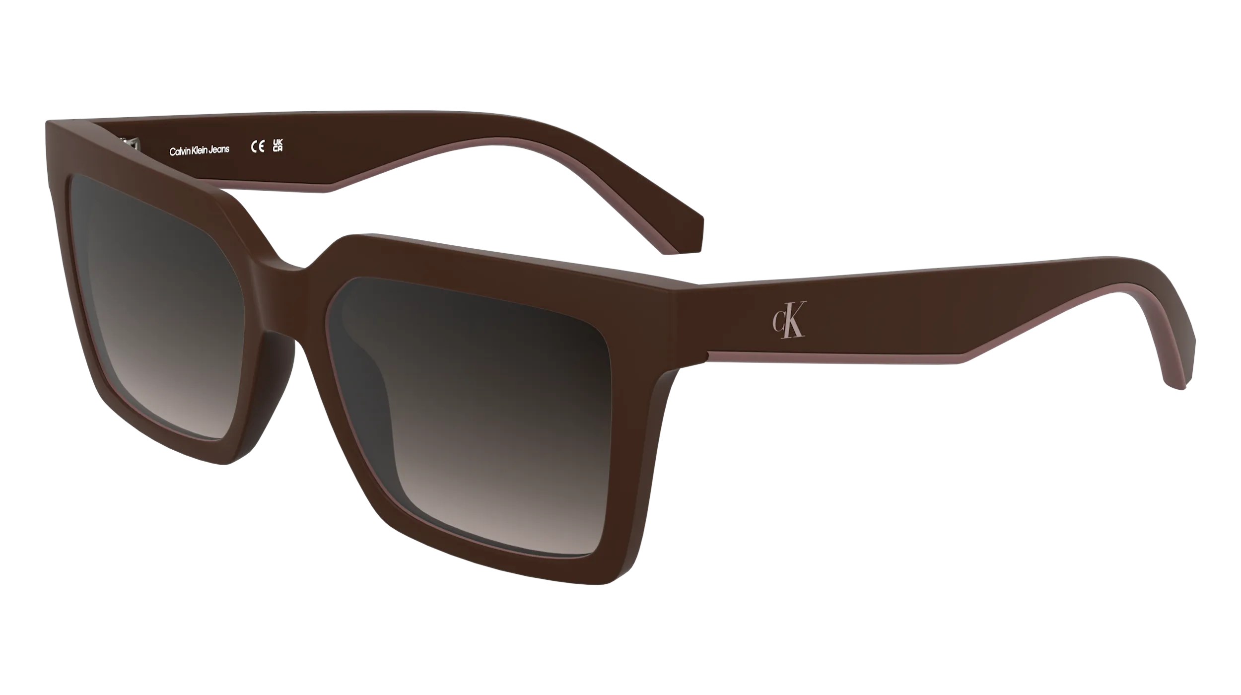 Calvin Klein CKJ25602S 605 Occhiali da sole Bio-iniettato Bordeaux Squadrata Normale - immagine 1