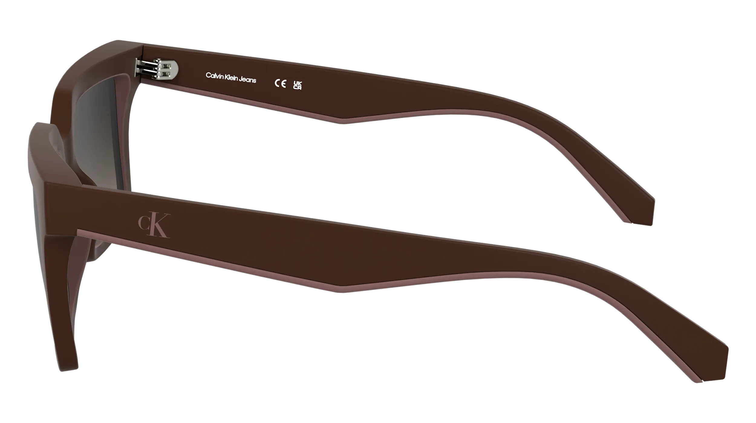 Calvin Klein CKJ25602S 605 Occhiali da sole Bio-iniettato Bordeaux Squadrata Normale - immagine 3