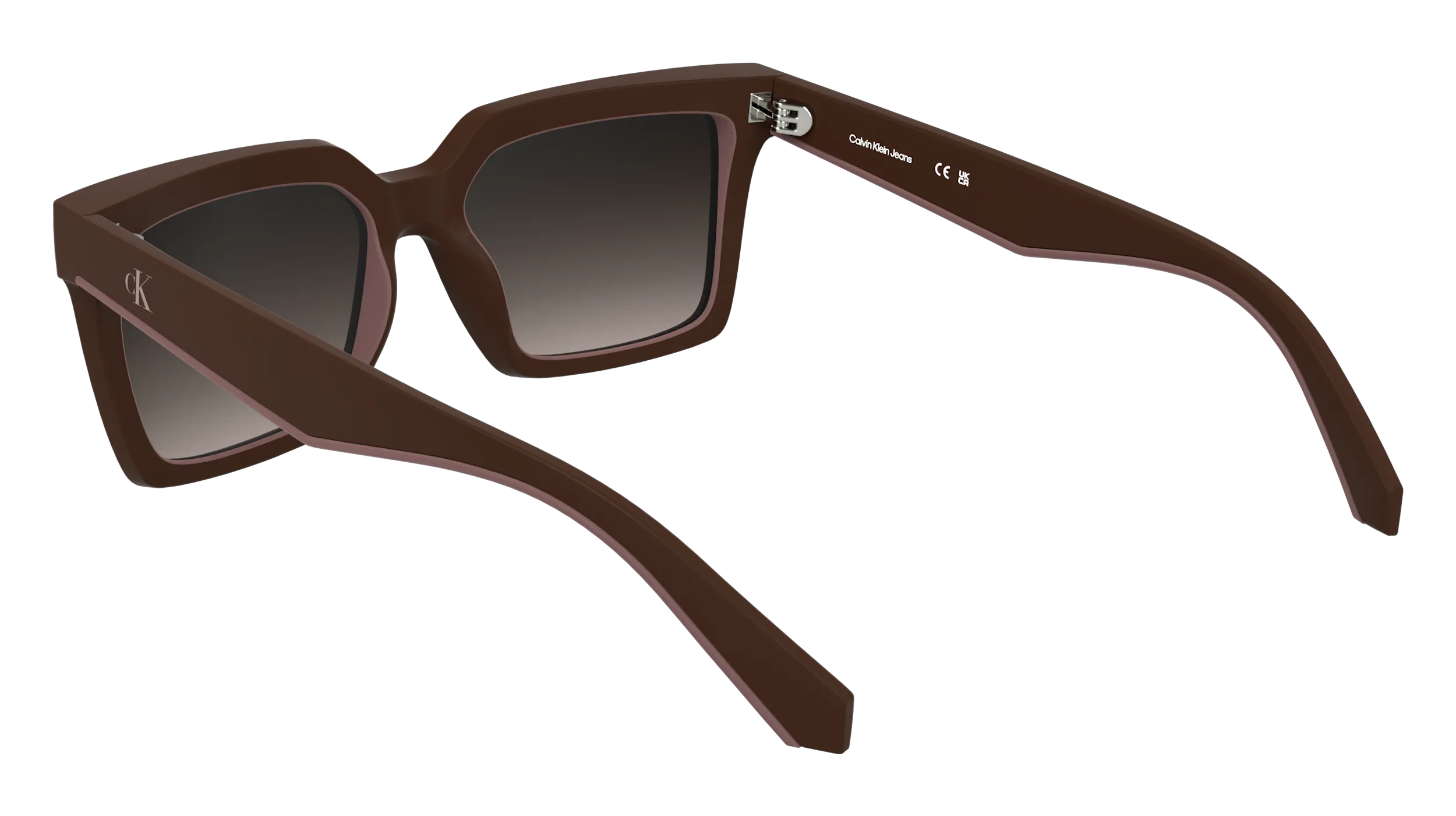 Calvin Klein CKJ25602S 605 Occhiali da sole Bio-iniettato Bordeaux Squadrata Normale - immagine 4