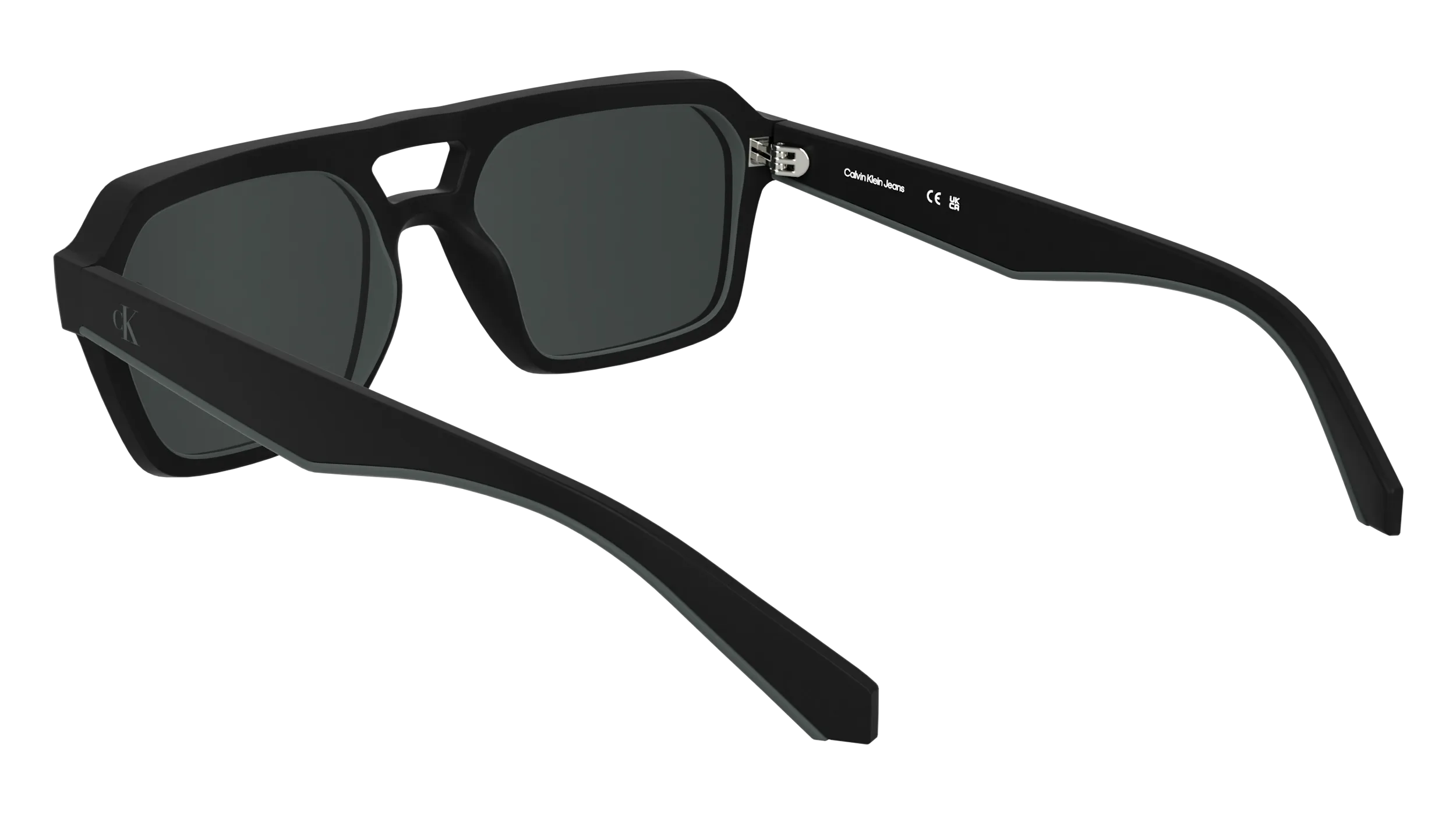 Calvin Klein CKJ25603S 002 Occhiali da sole Bio-iniettato Nero Grigio Squadrata Normale - immagine 4