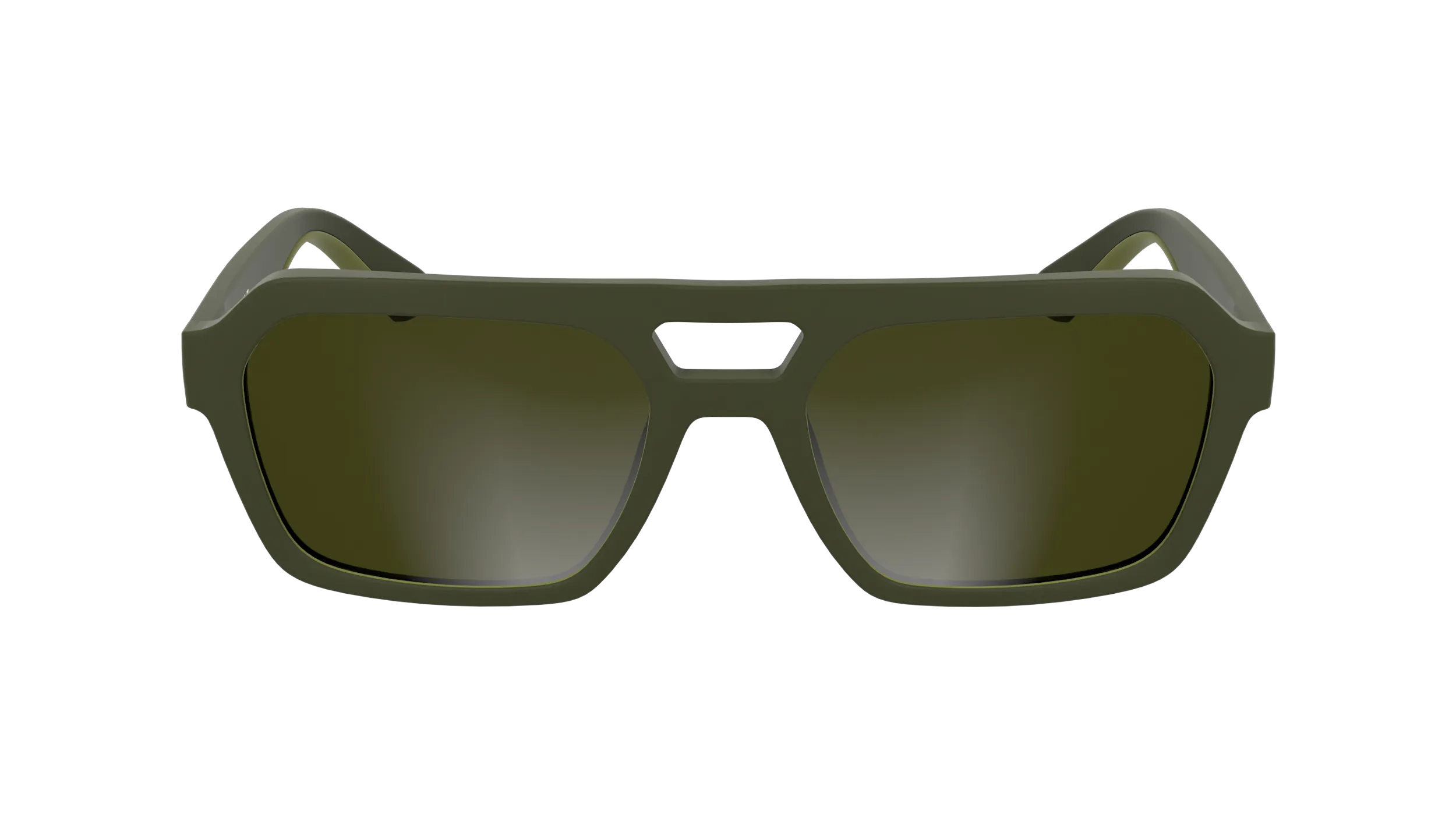 Calvin Klein CKJ25603S 309 Occhiali da sole Bio-iniettato Verde Marrone Squadrata Normale - immagine 2