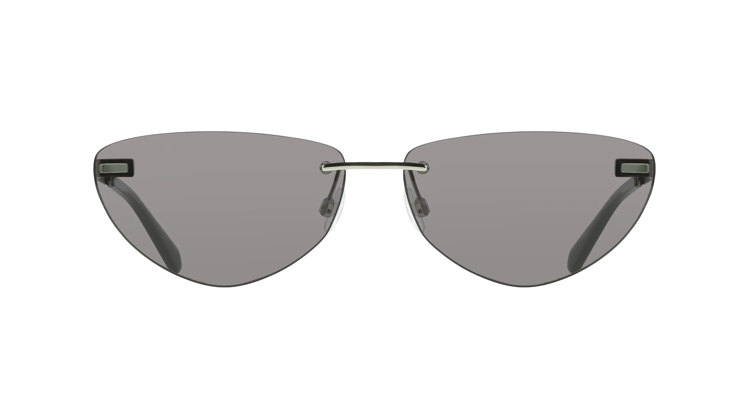 Calvin Klein CKJ25208S 043 Occhiali da sole Metallo Argento Grigio Cat Eye Normale - immagine 2