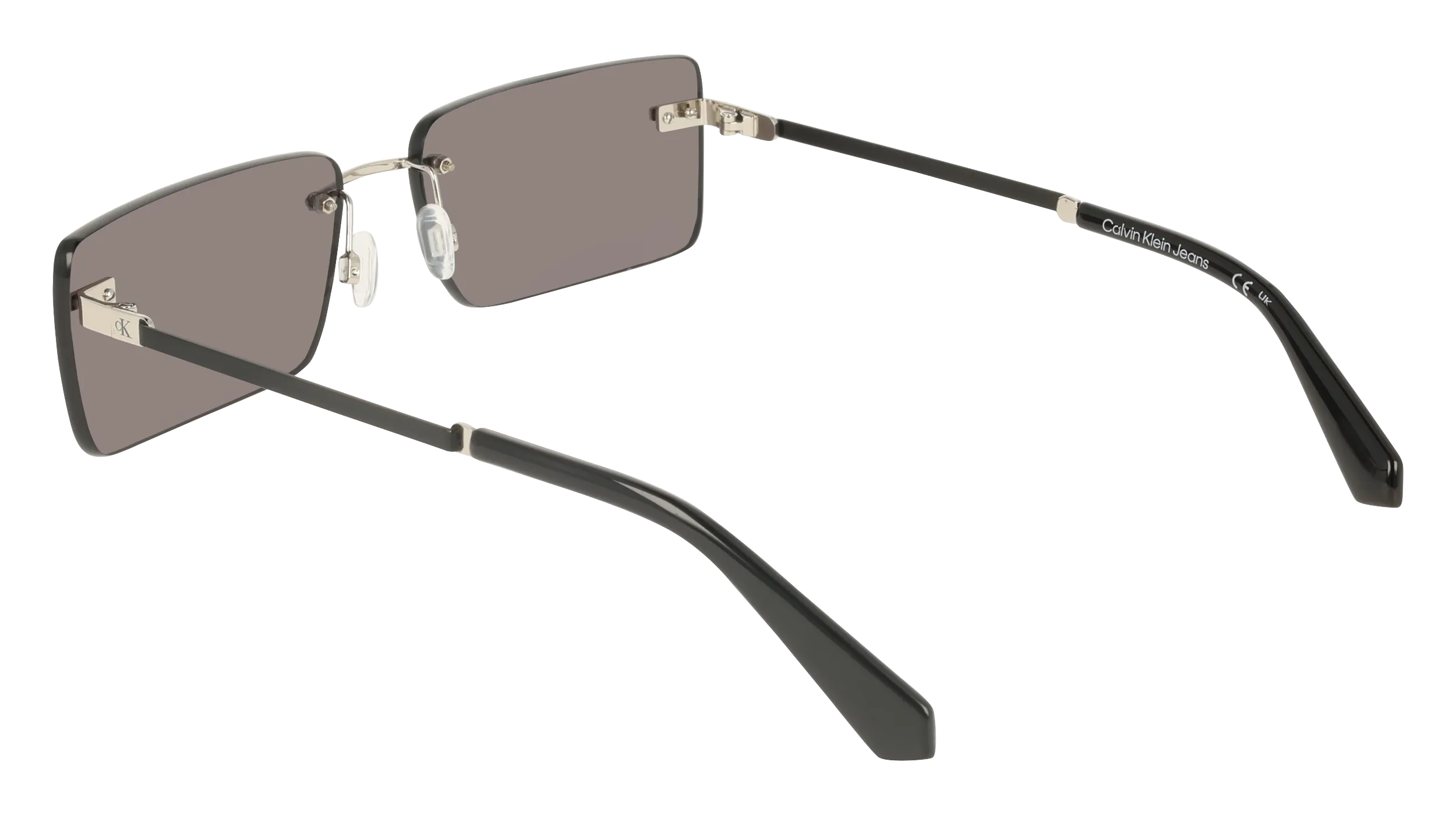 Calvin Klein CKJ25206S 043 Occhiali da sole Metallo Argento Grigio Squadrata Normale - immagine 4