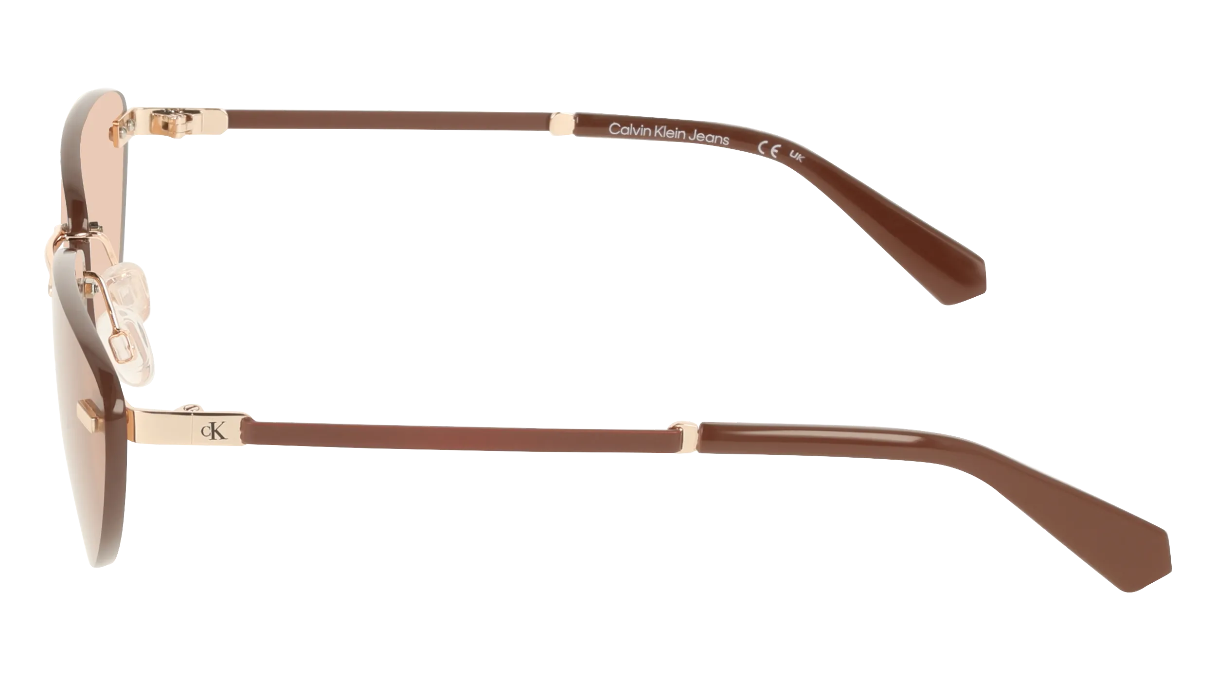 Calvin Klein CKJ25208S 721 Occhiali da sole Metallo Arancione Cat Eye Normale - immagine 3