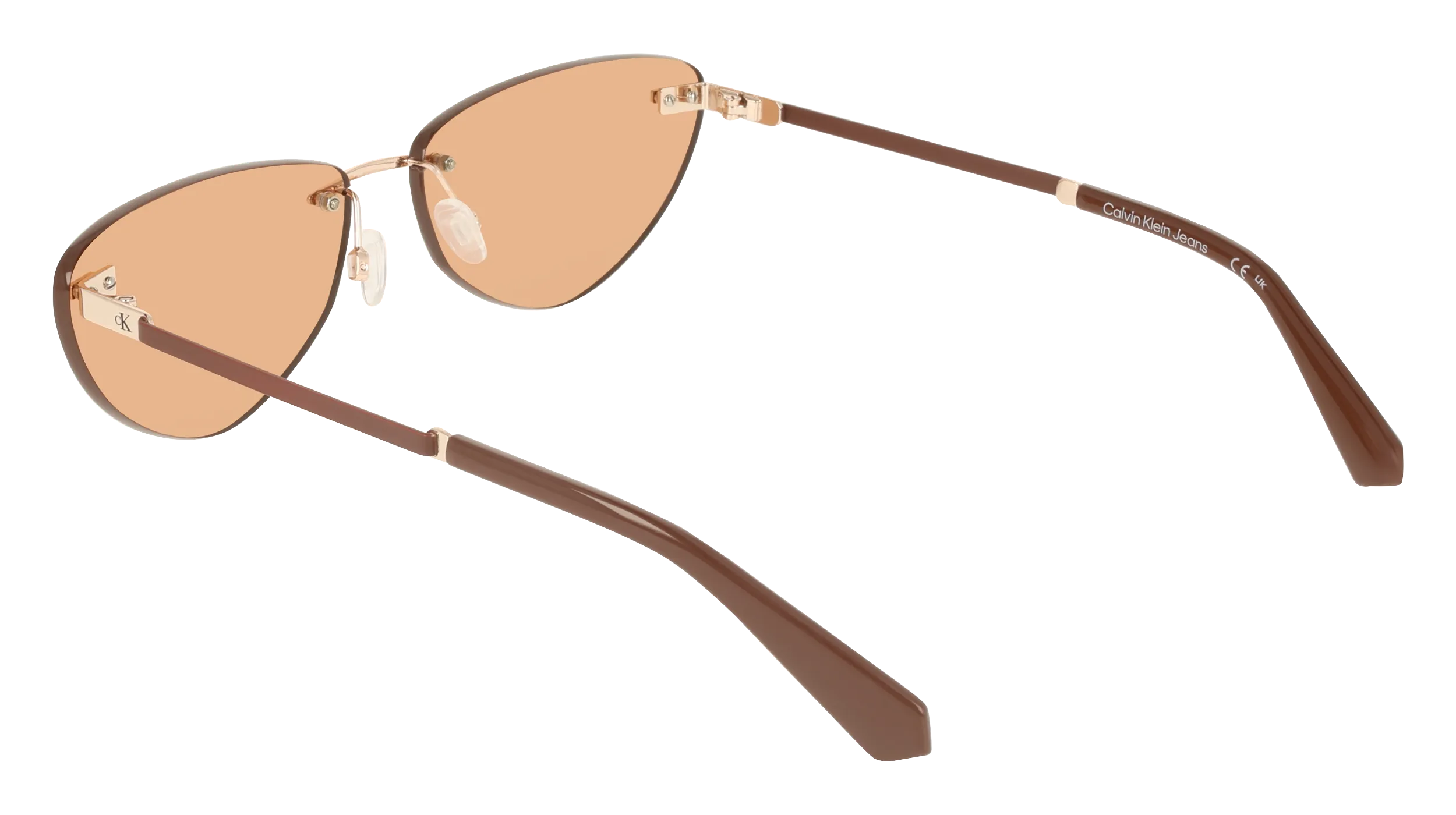 Calvin Klein CKJ25208S 721 Occhiali da sole Metallo Arancione Cat Eye Normale - immagine 4