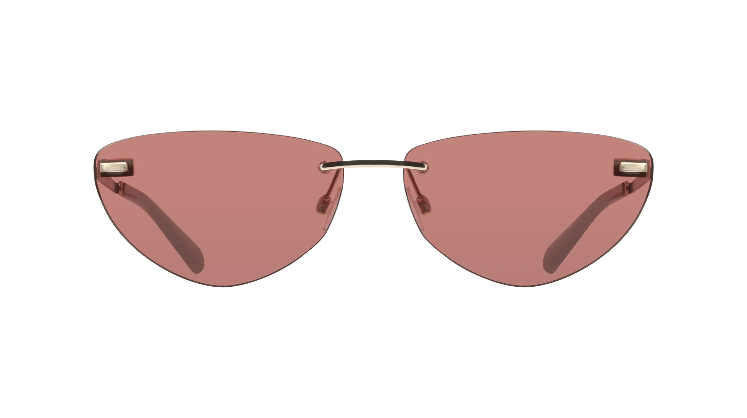 Calvin Klein CKJ25208S 723 Occhiali da sole Metallo Oro Rosso Cat Eye Normale - immagine 2