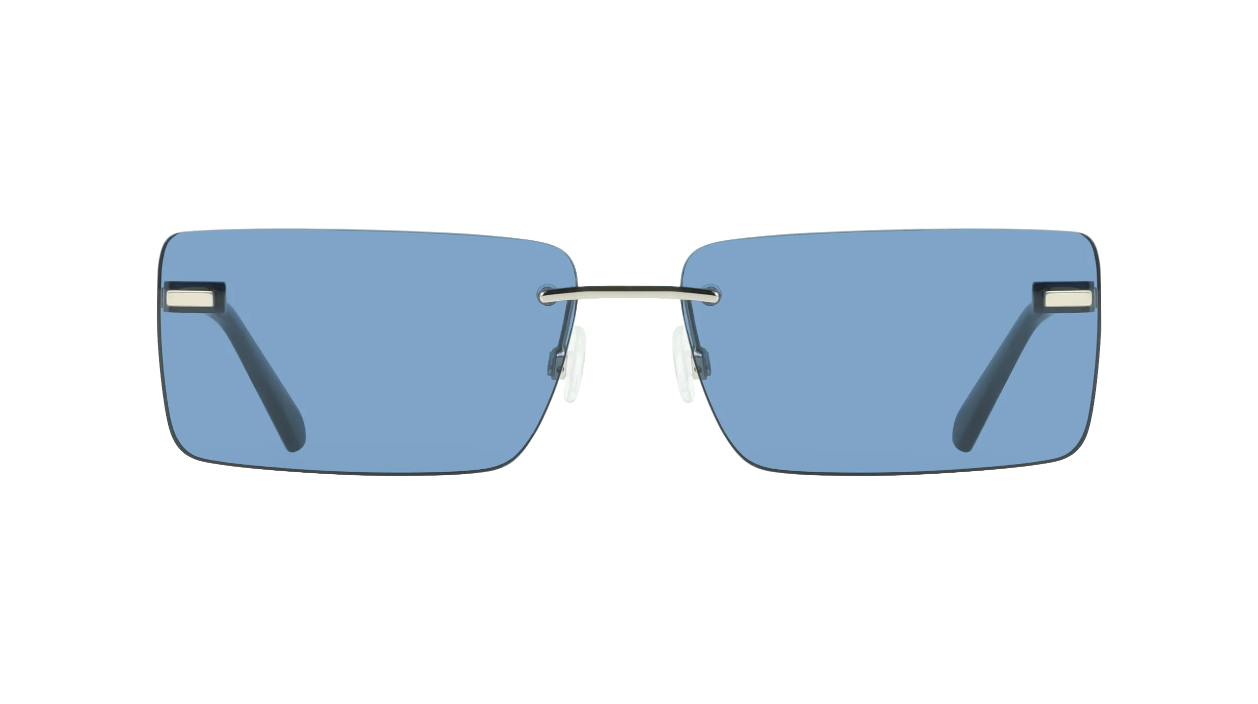Calvin Klein CKJ25206S 044 Occhiali da sole Metallo Argento Blu Squadrata Normale - immagine 2