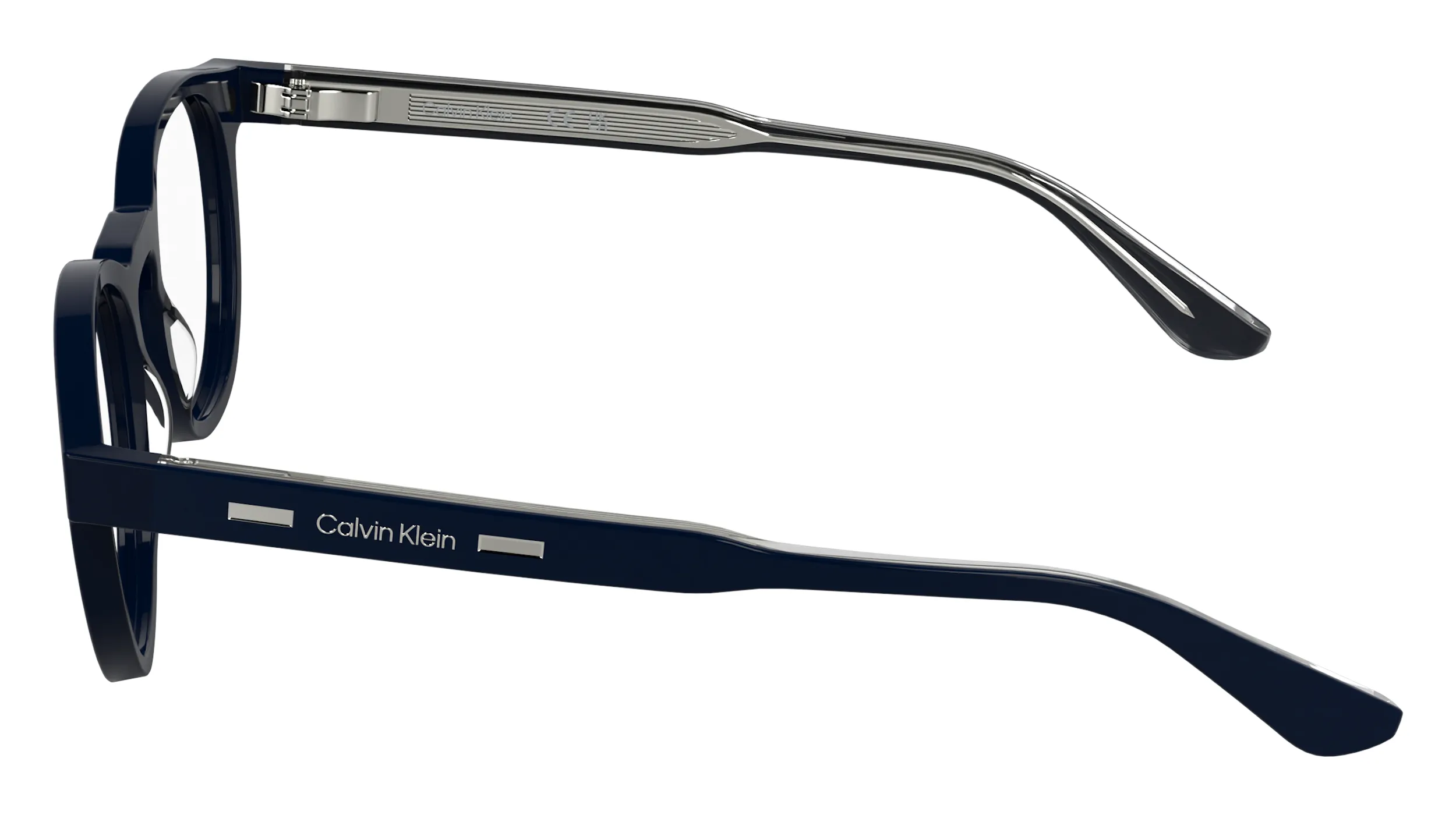 Calvin Klein CK24551MAG-SET 400 Montature da vista Acetato Blu Rotonda Normale - immagine 3