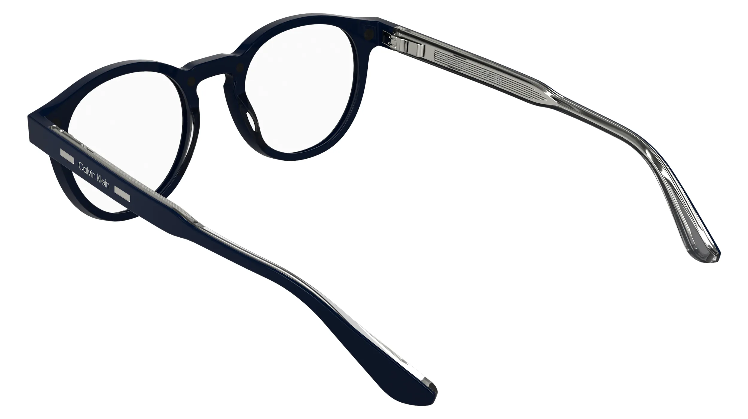 Calvin Klein CK24551MAG-SET 400 Montature da vista Acetato Blu Rotonda Normale - immagine 4