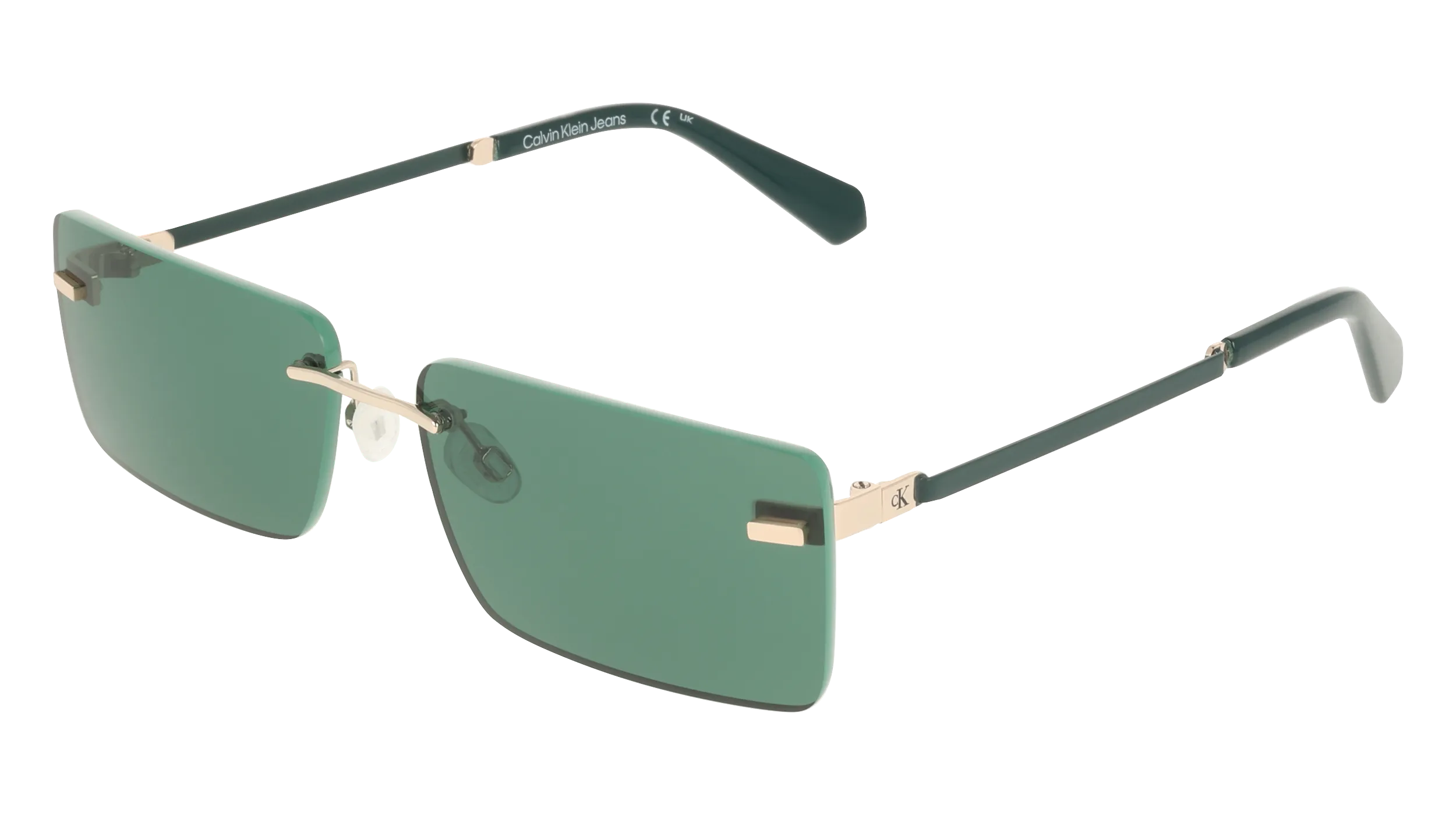 Calvin Klein CKJ25206S 720 Occhiali da sole Metallo Oro Squadrata Normale - immagine 1