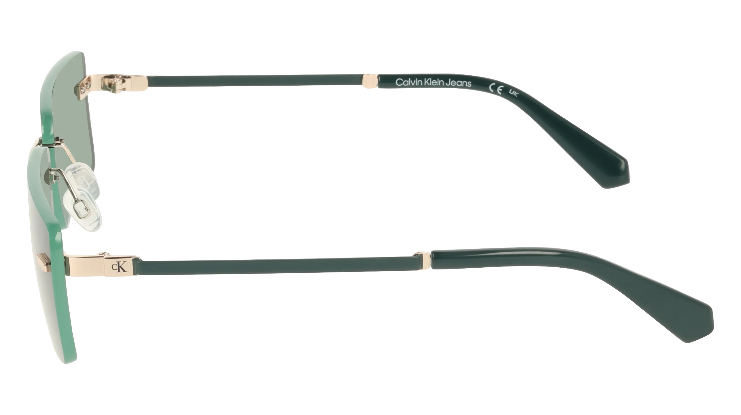 Calvin Klein CKJ25206S 720 Occhiali da sole Metallo Oro Squadrata Normale - immagine 3