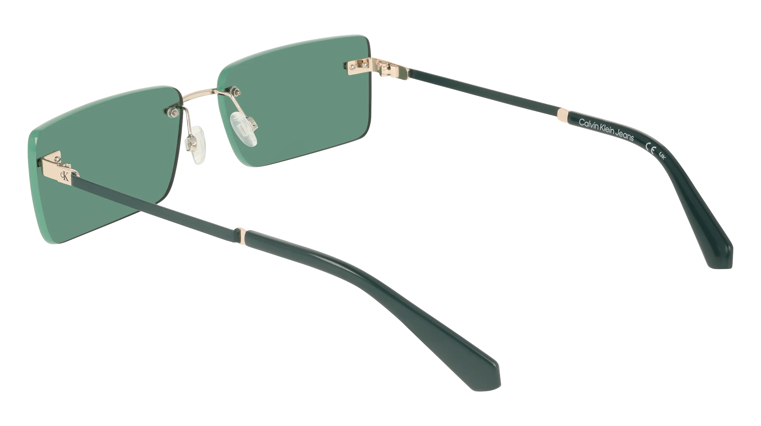 Calvin Klein CKJ25206S 720 Occhiali da sole Metallo Oro Squadrata Normale - immagine 4
