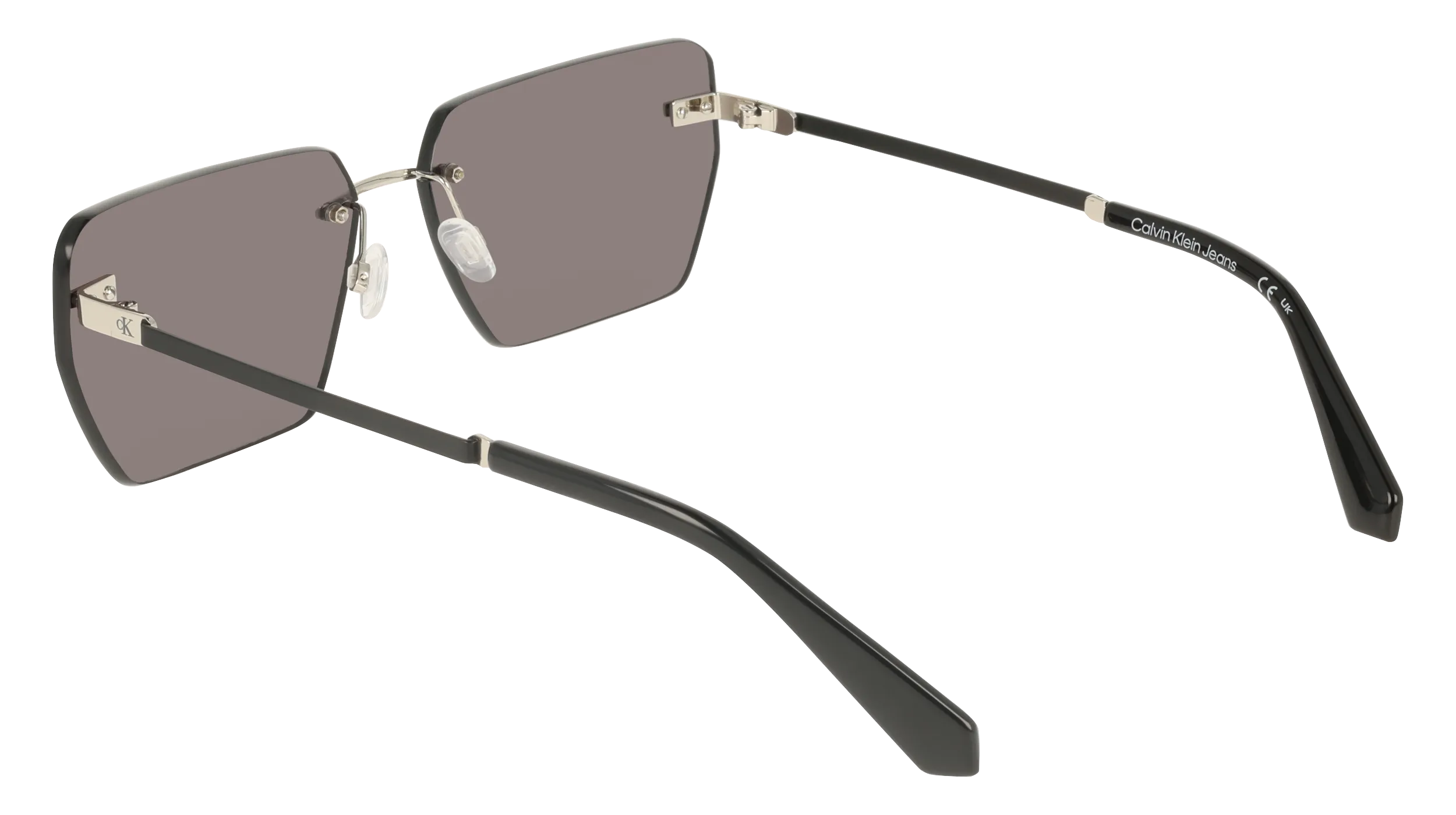Calvin Klein CKJ25207S 043 Occhiali da sole Metallo Argento Grigio Squadrata Normale - immagine 4