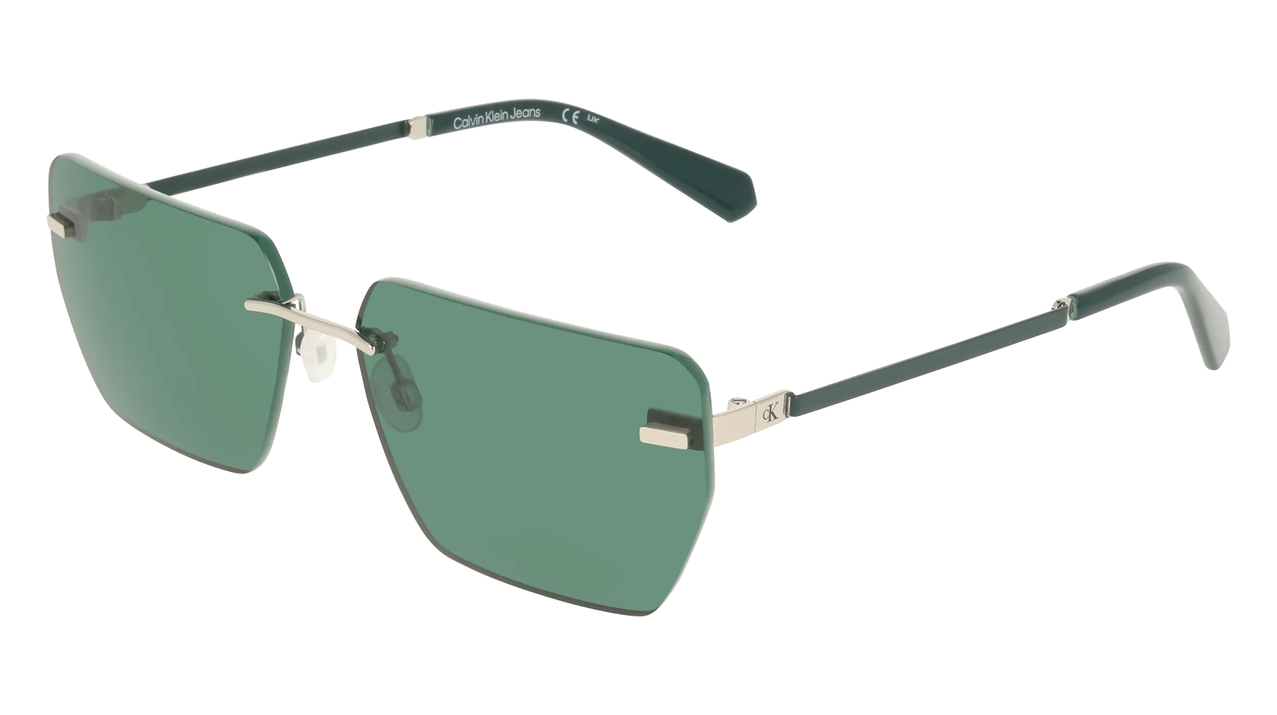 Calvin Klein CKJ25207S 045 Occhiali da sole Metallo Argento Squadrata Normale - immagine 1
