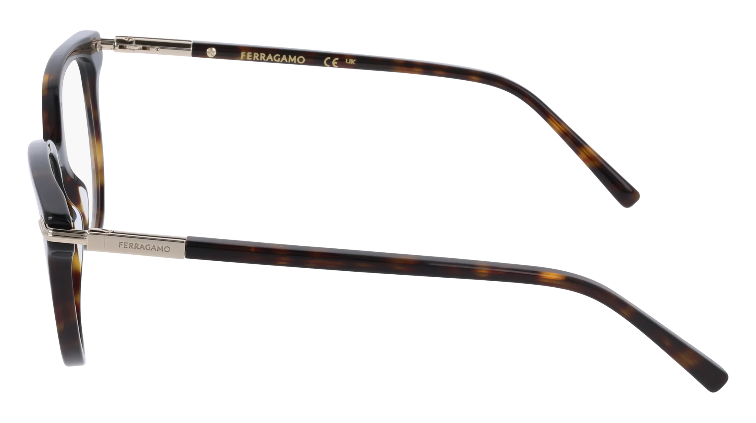 Ferragamo SF3026 242 Montature da vista Acetato Havana Farfalla Normale - immagine 3