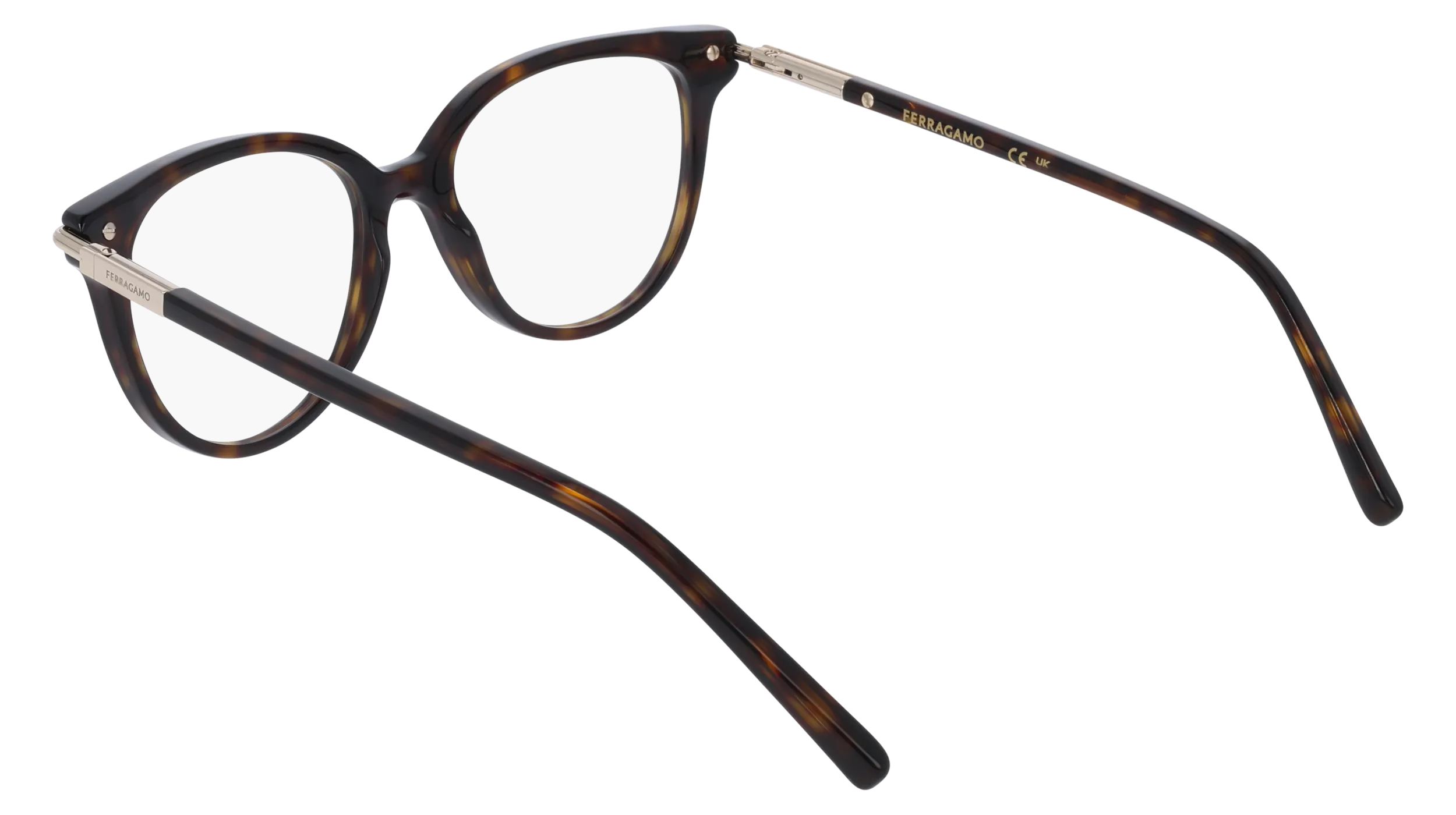 Ferragamo SF3026 242 Montature da vista Acetato Havana Farfalla Normale - immagine 4