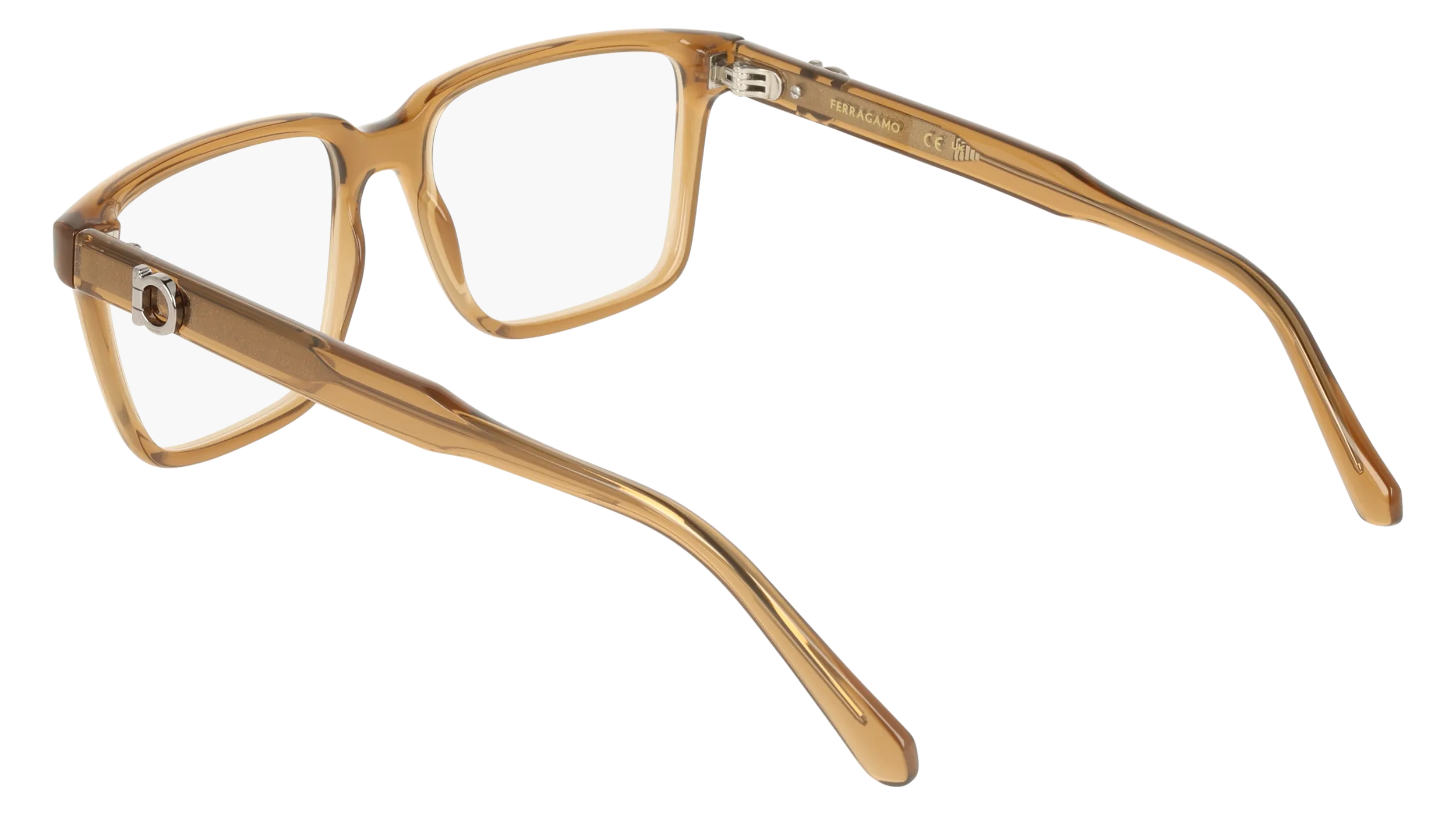 Ferragamo SF3028E 278 Montature da vista Beige Squadrata Normale - immagine 4