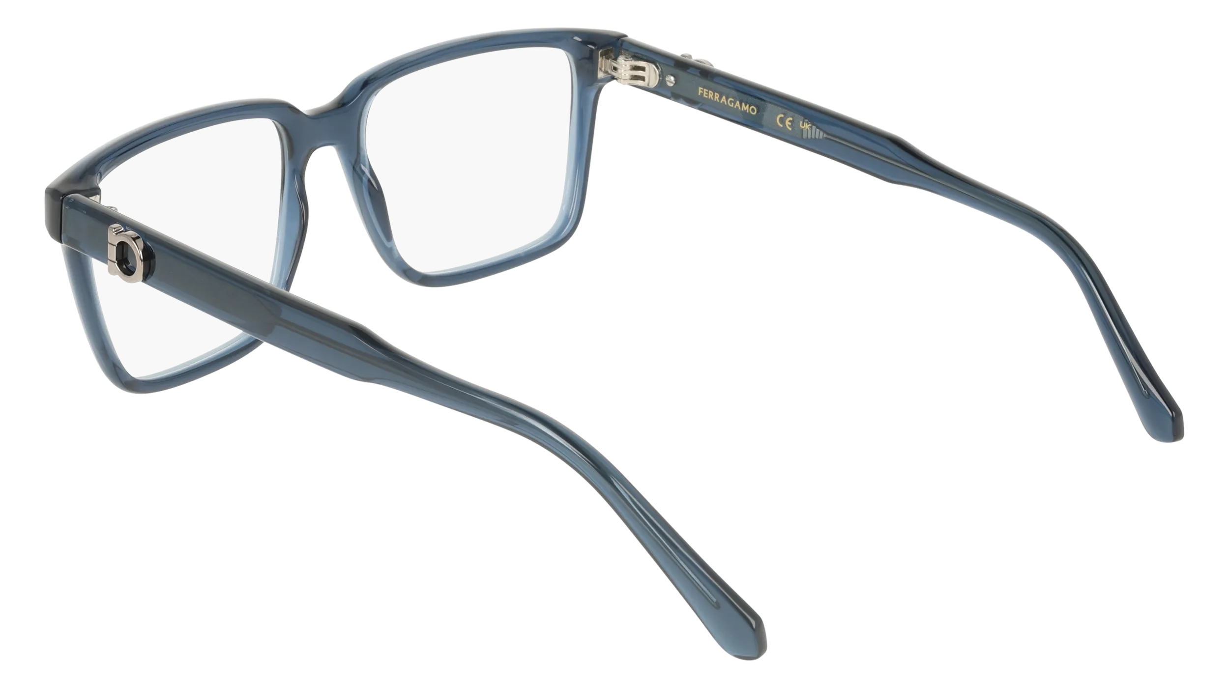 Ferragamo SF3028E 462 Montature da vista Blu Squadrata Normale - immagine 4