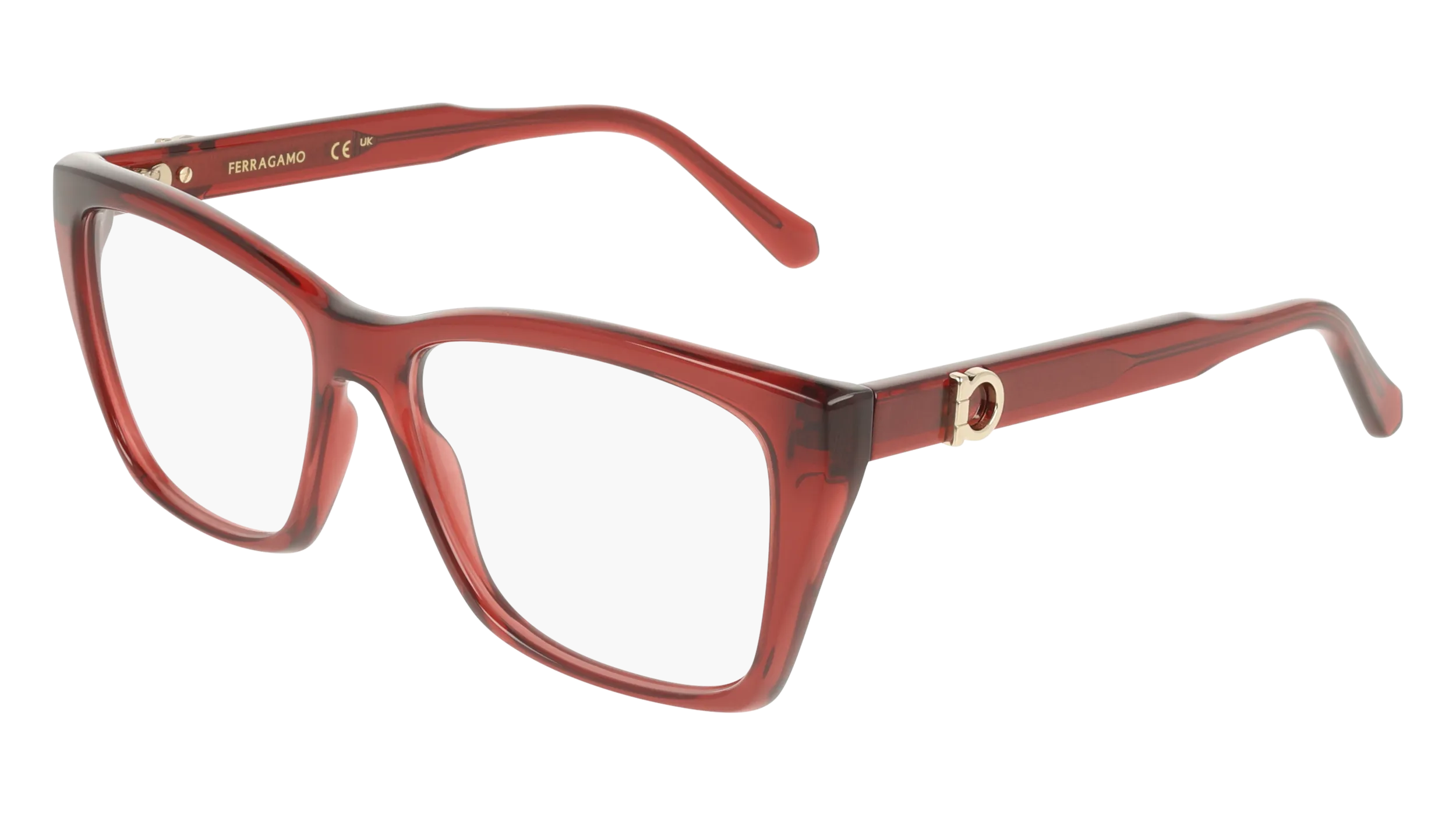 Ferragamo SF3030E 616 Montature da vista Rosso Squadrata Normale - immagine 1