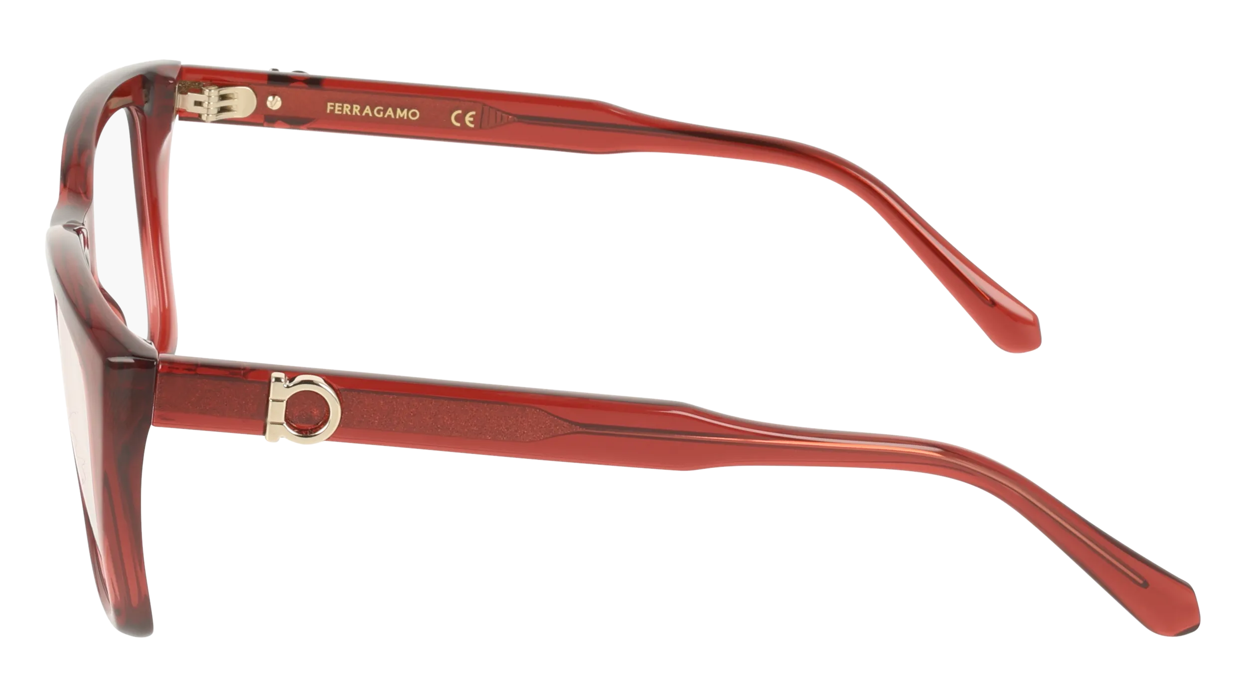 Ferragamo SF3030E 616 Montature da vista Rosso Squadrata Normale - immagine 3