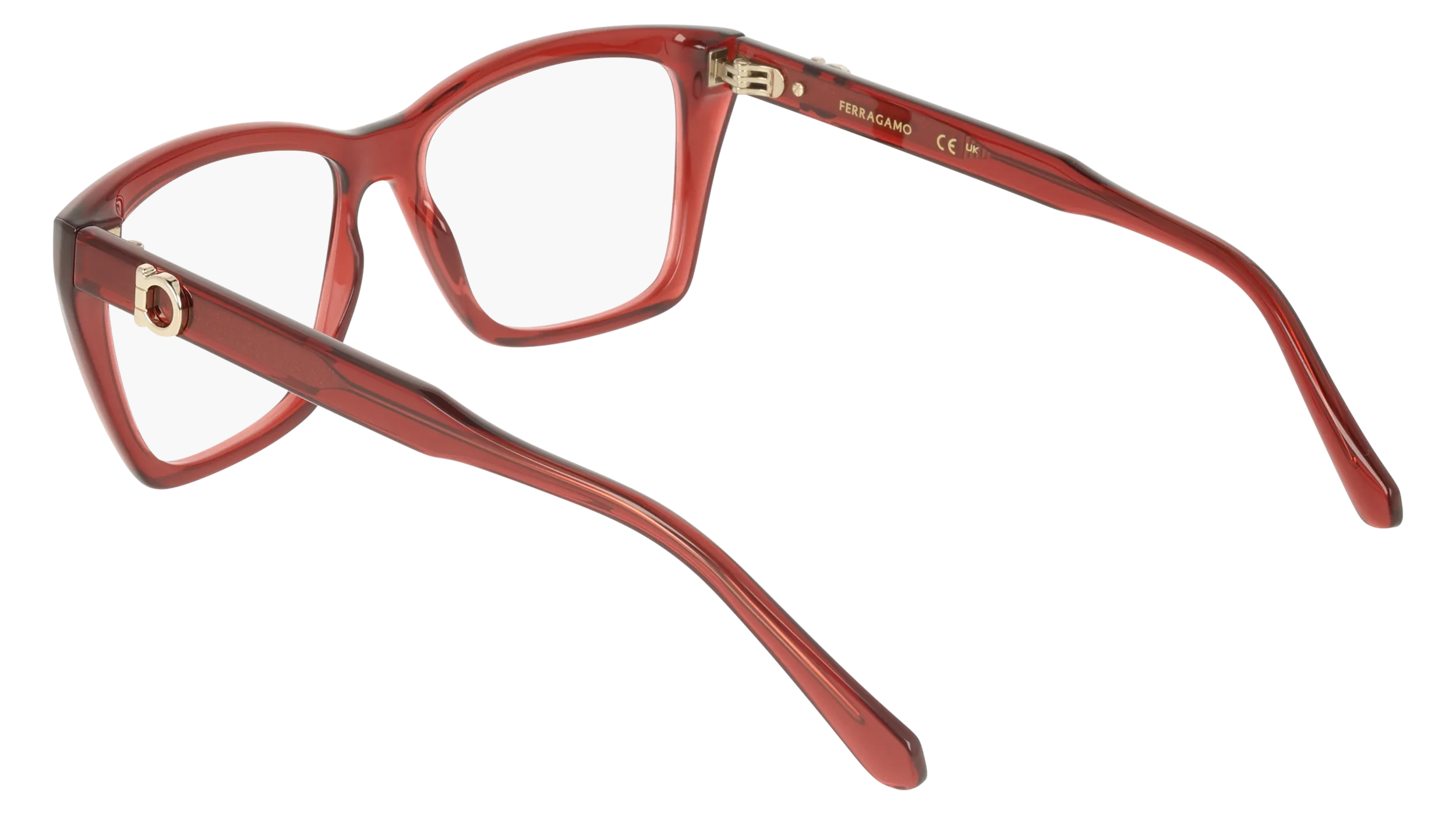 Ferragamo SF3030E 616 Montature da vista Rosso Squadrata Normale - immagine 4