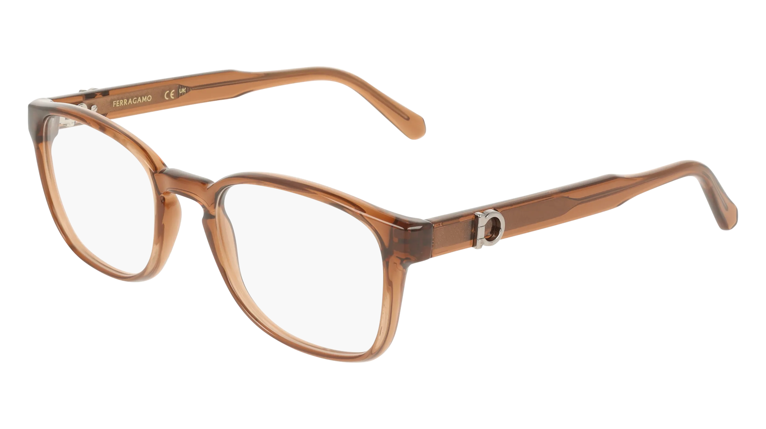 Ferragamo SF3027E 232 Montature da vista Marrone Geometrica Normale - immagine 1