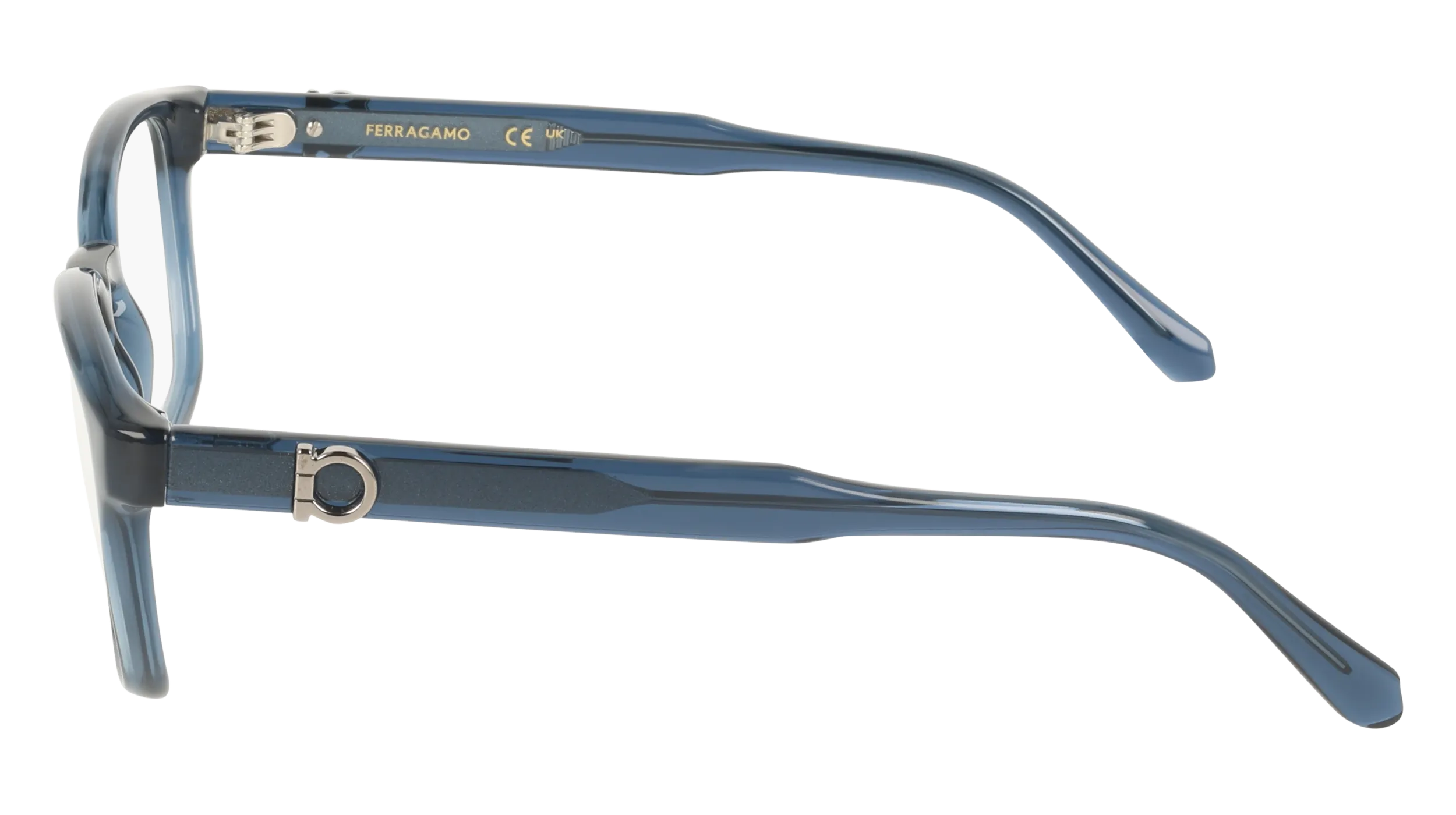 Ferragamo SF3027E 432 Montature da vista Blu Geometrica Normale - immagine 3
