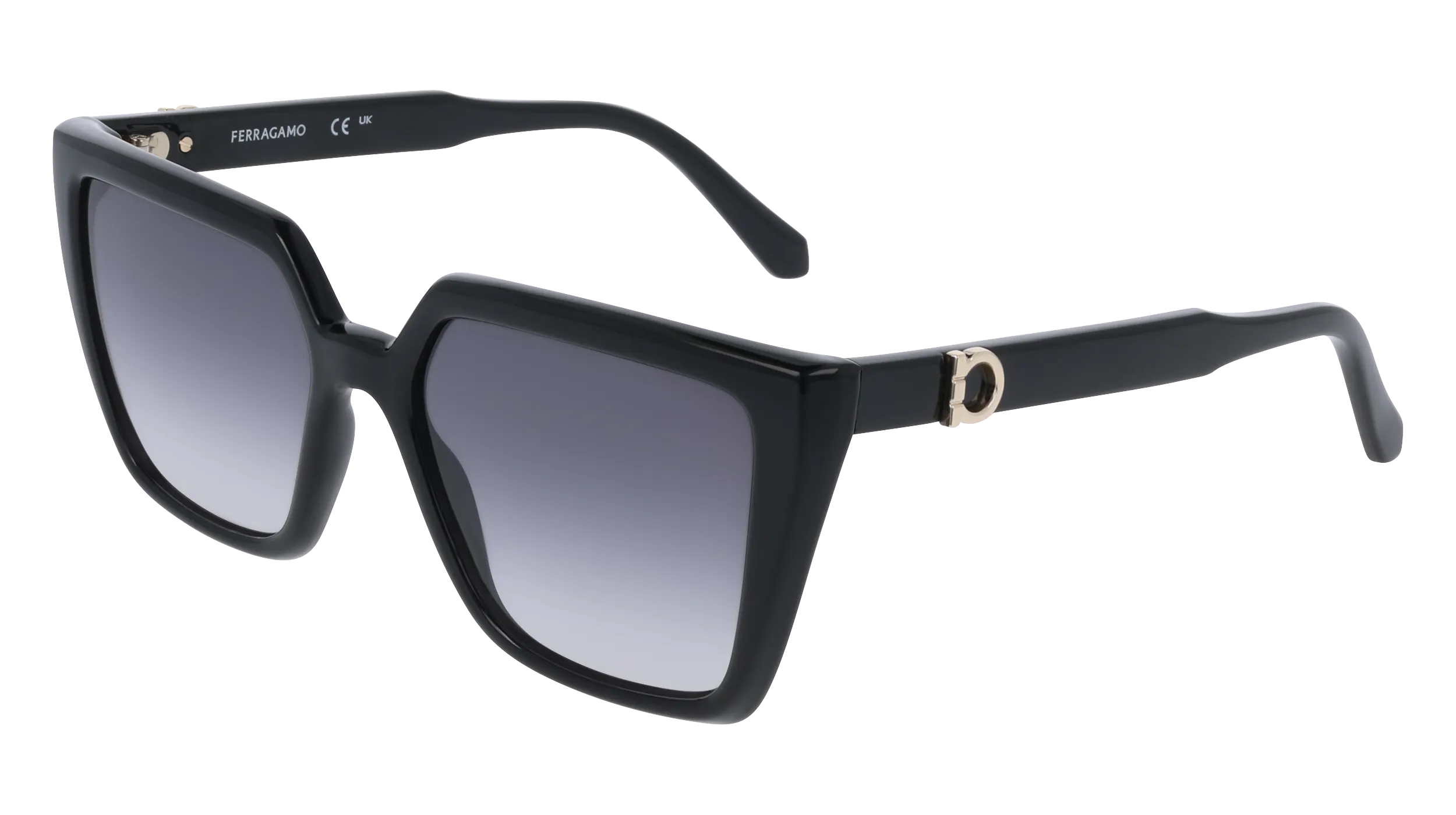 Ferragamo SF2058SE 001 Occhiali da sole Nero Squadrata Normale - immagine 1