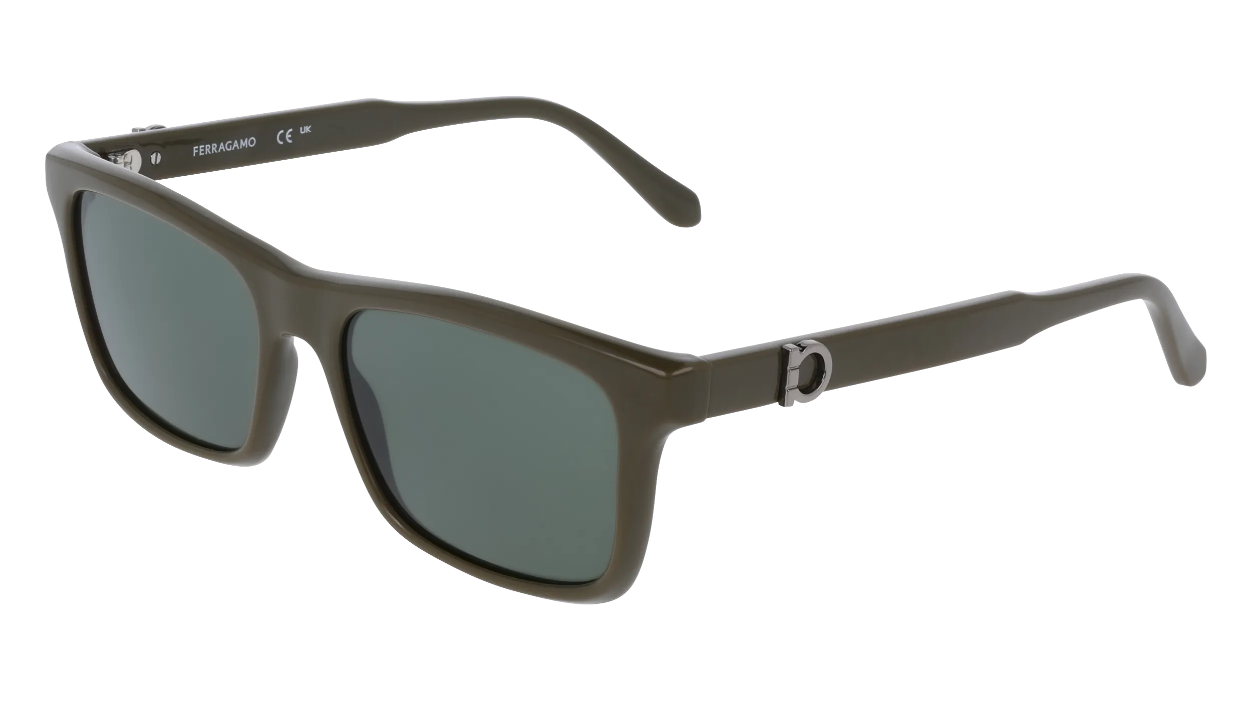Ferragamo SF2060SE 324 Occhiali da sole Verde Squadrata Normale - immagine 1