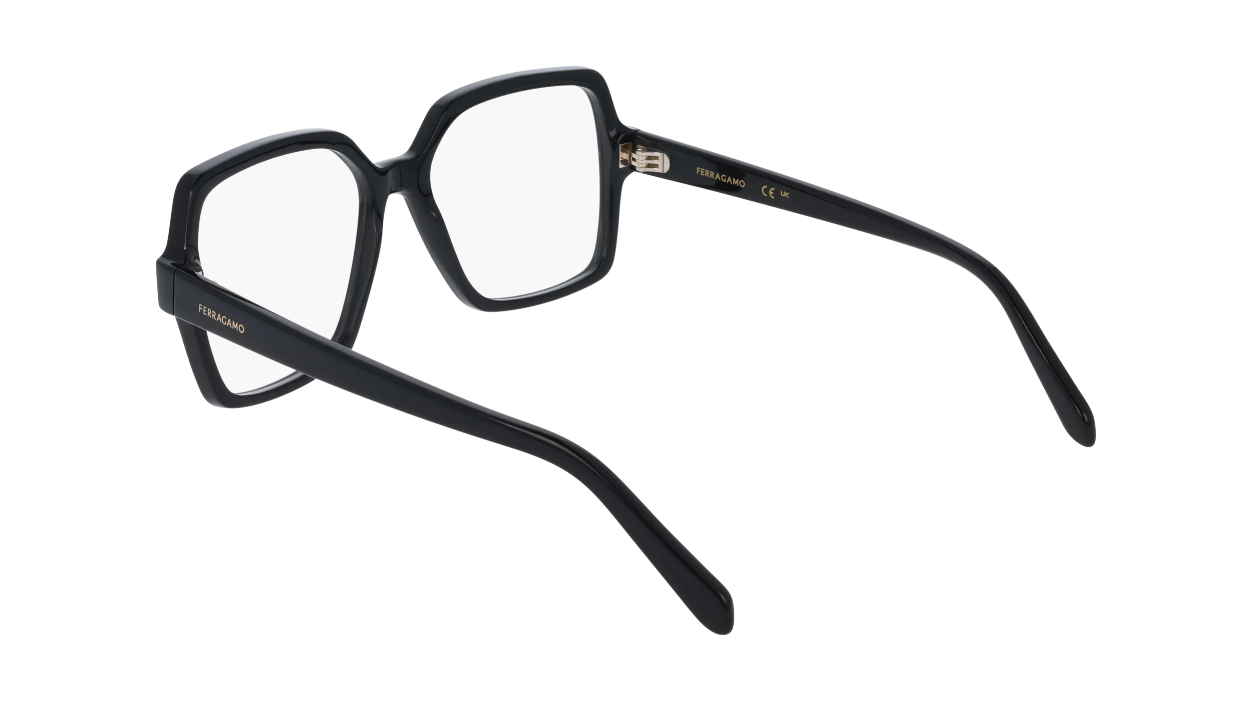 Ferragamo SF3031 001 Montature da vista Acetato Nero Squadrata Normale - immagine 4