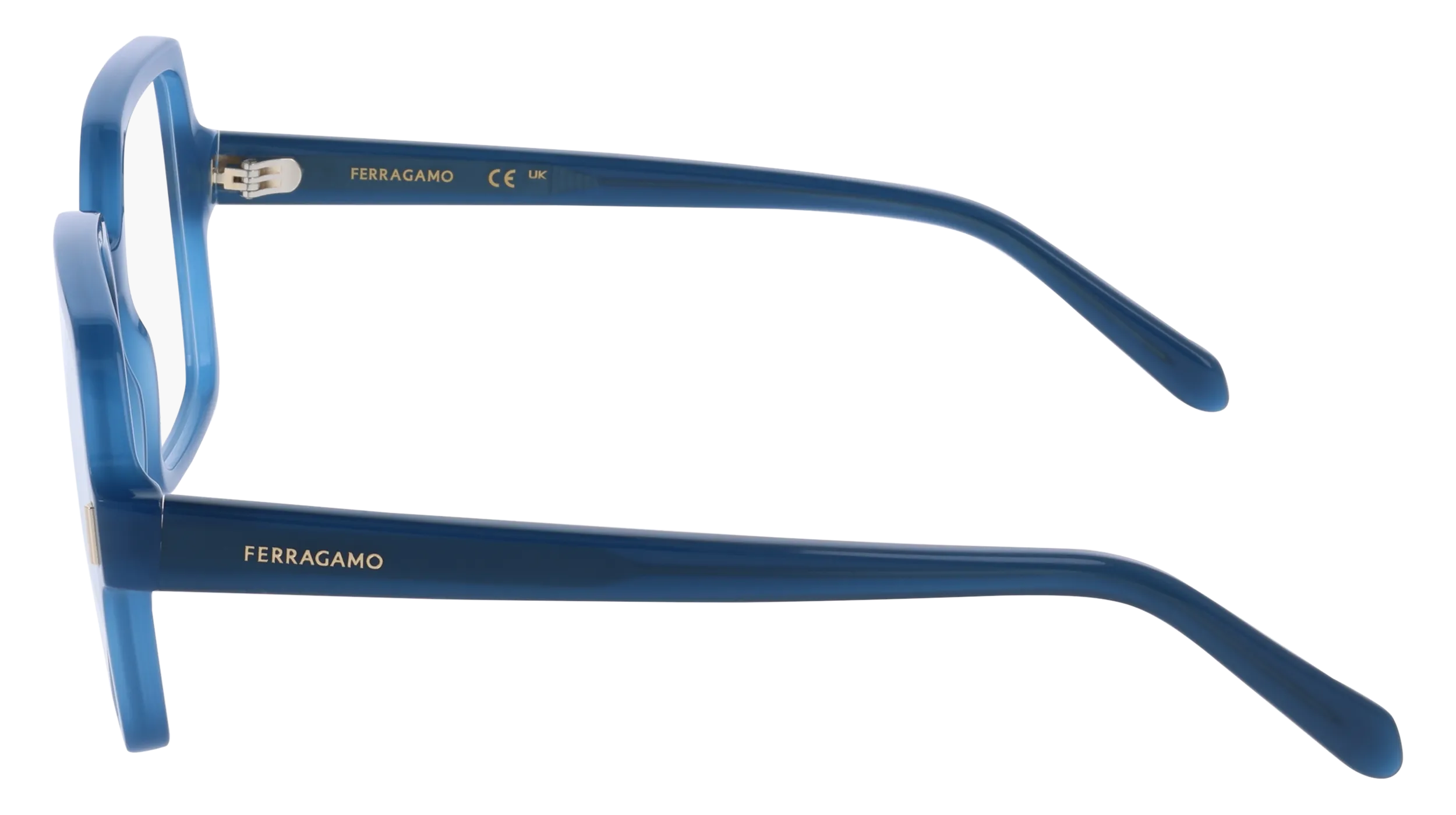 Ferragamo SF3031 423 Montature da vista Acetato Blu Squadrata Normale - immagine 3