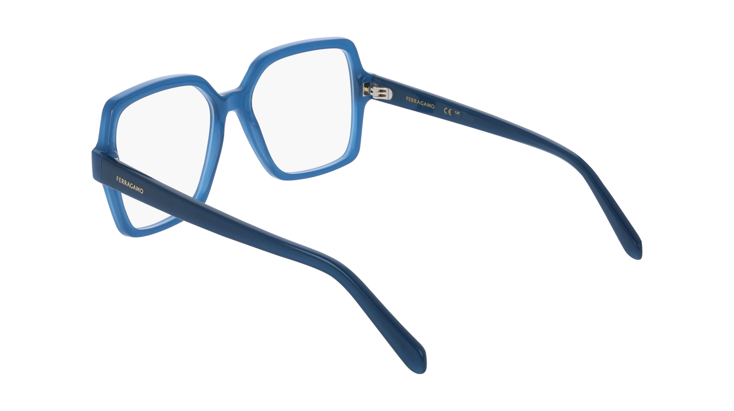 Ferragamo SF3031 423 Montature da vista Acetato Blu Squadrata Normale - immagine 4