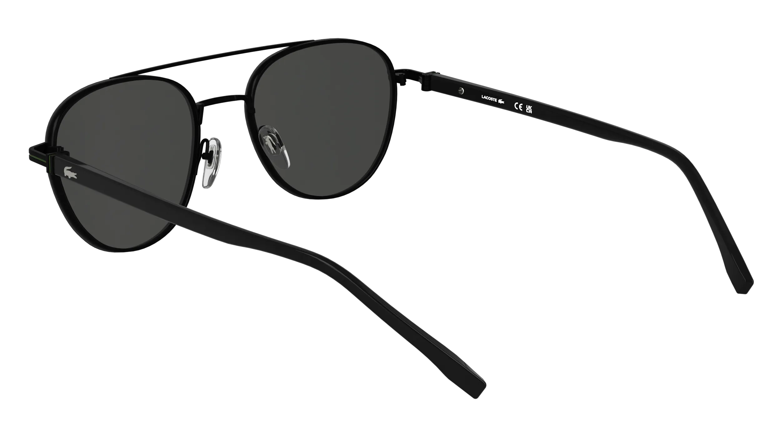 Lacoste L271S 002 Occhiali da sole Metallo Nero Grigio Squadrata Normale - immagine 4