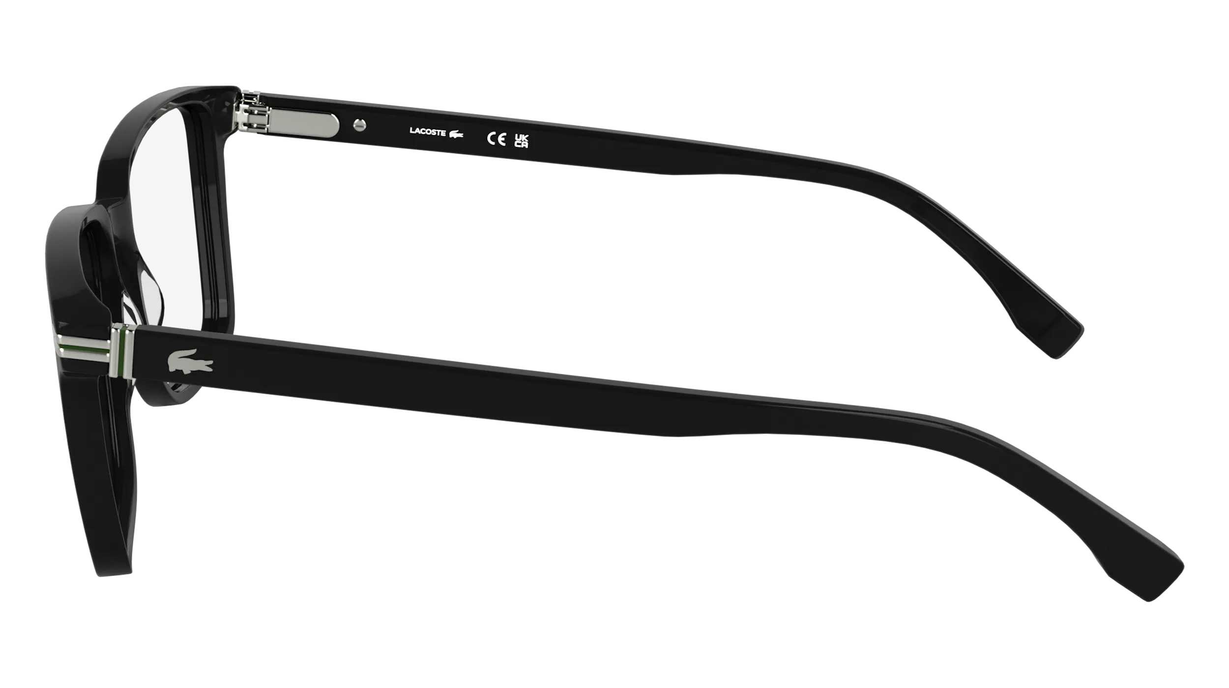 Lacoste L2986 001 Montature da vista Acetato Nero Squadrata Normale - immagine 3