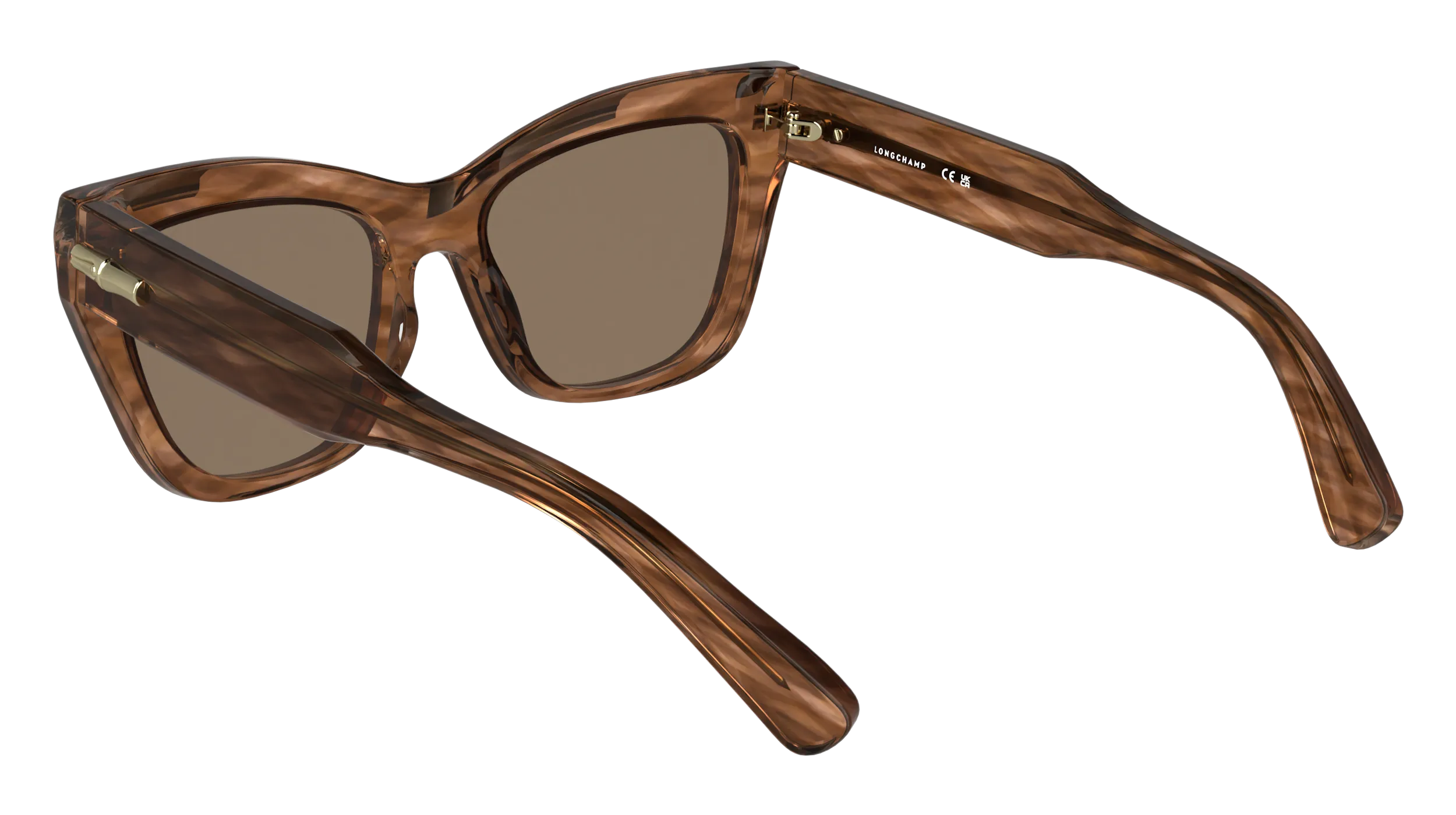 LONGCHAMP LO777S 211 Occhiali da sole Acetato Marrone Marrone Cat Eye Normale - immagine 4