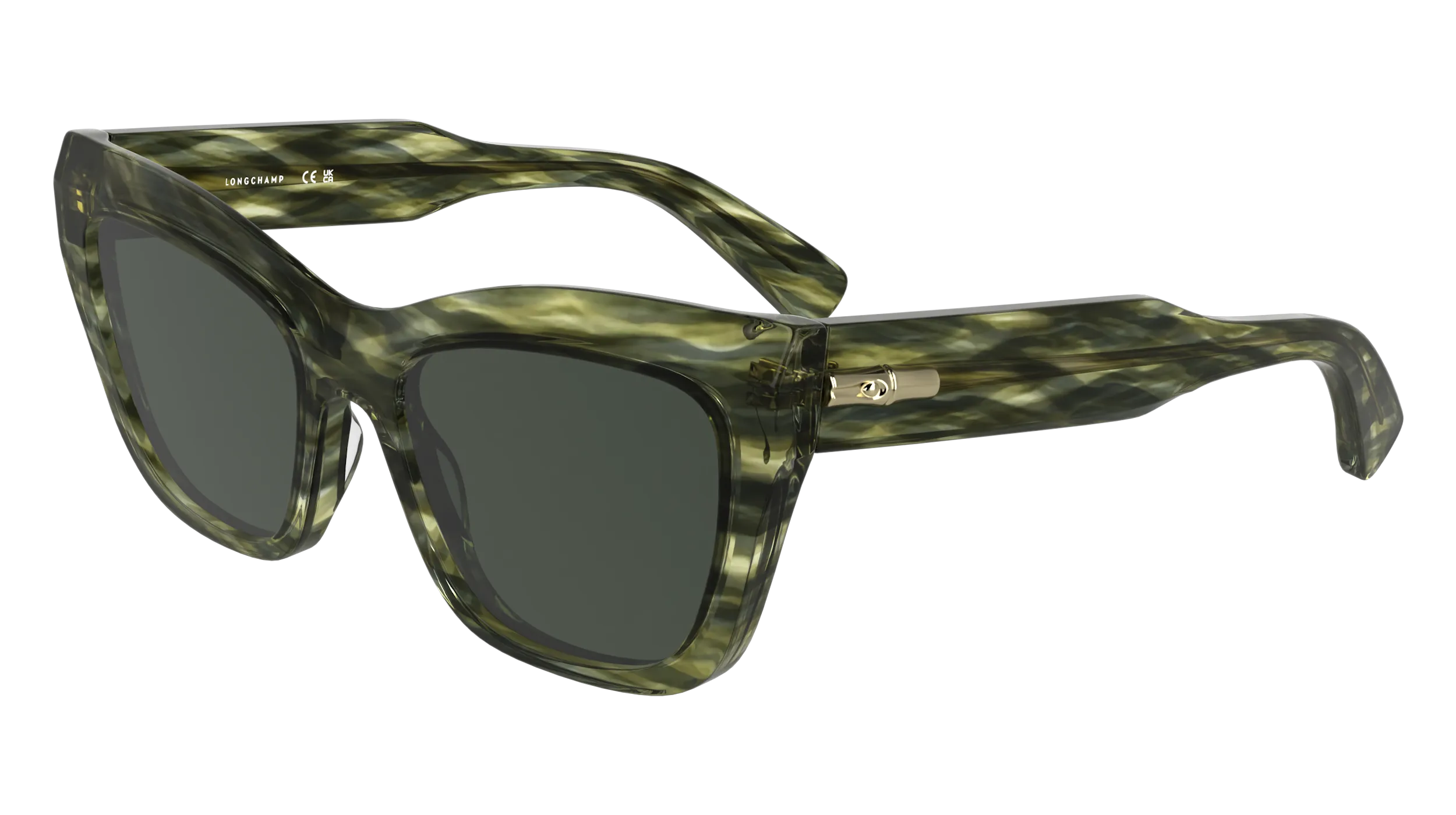 LONGCHAMP LO777S 308 Occhiali da sole Acetato Verde Cat Eye Normale - immagine 1