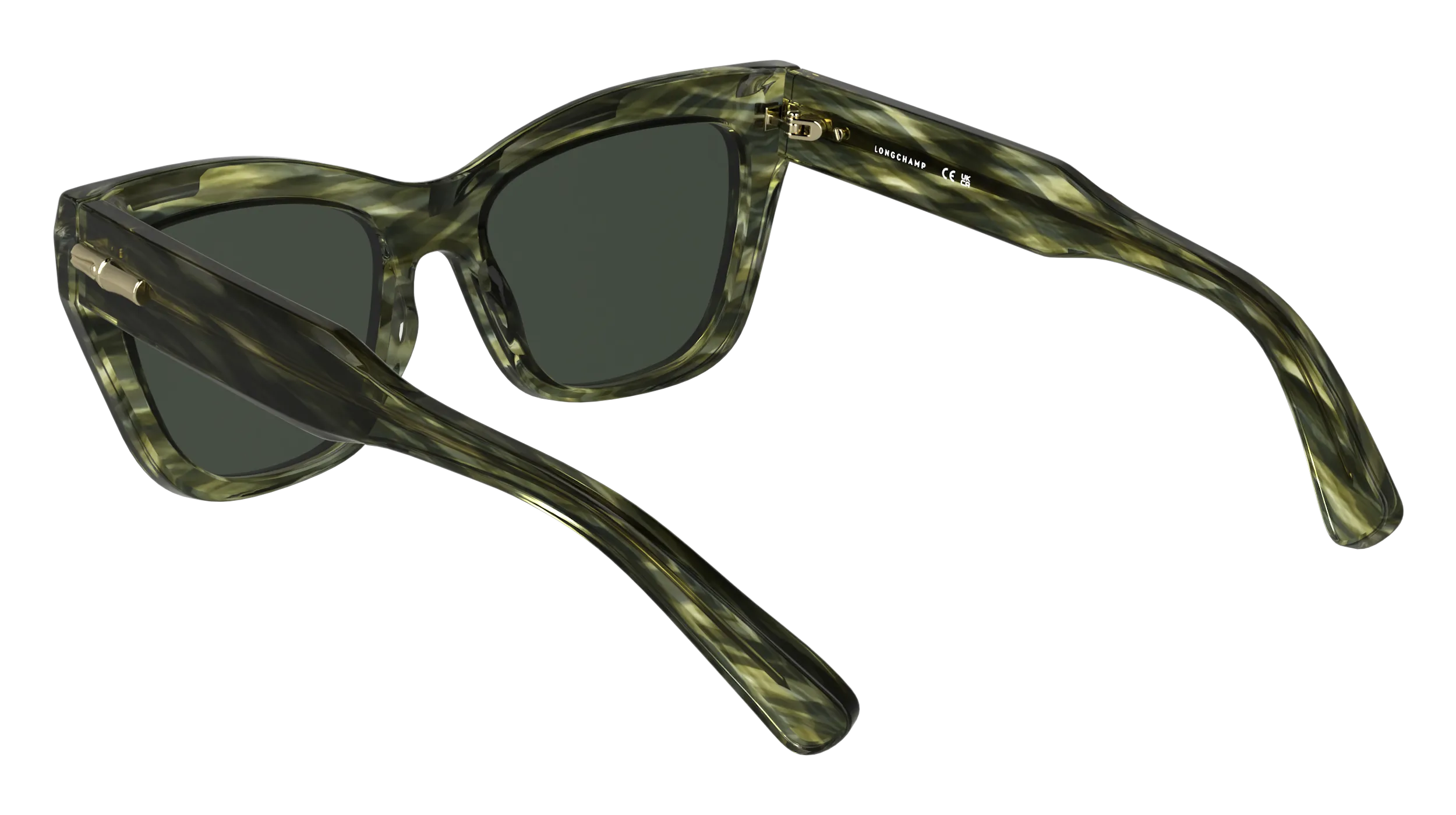 LONGCHAMP LO777S 308 Occhiali da sole Acetato Verde Cat Eye Normale - immagine 4